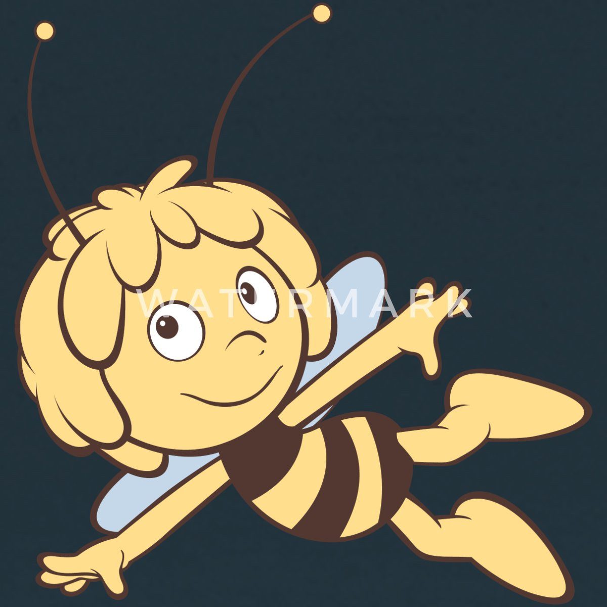 Spreadshirt T-Shirt Biene Maja Fliegt Retro Frauen T-Shirt (1-tlg) günstig online kaufen