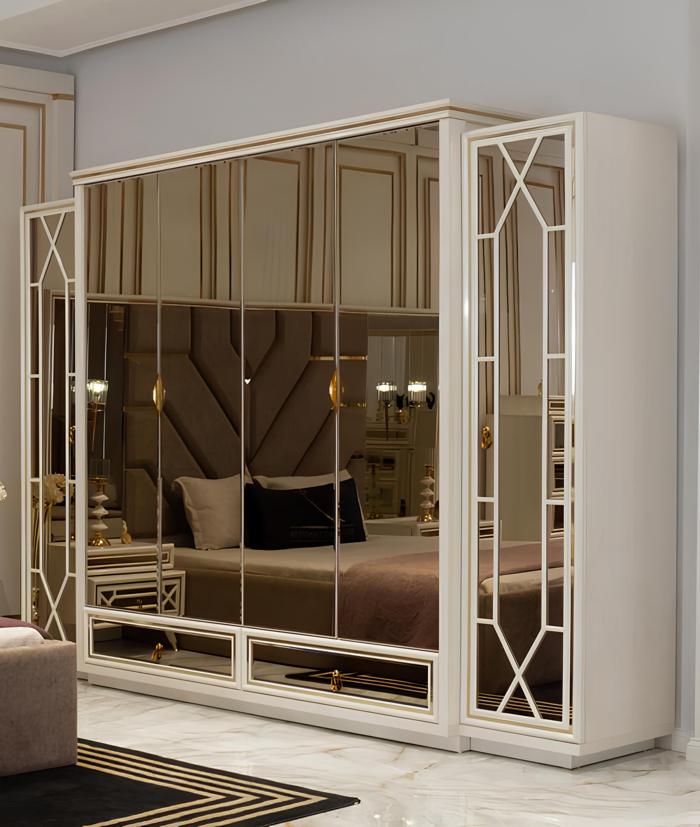 JVmoebel Kleiderschrank Garderobenschrank Schlafzimmerschrank Ankleideschra günstig online kaufen