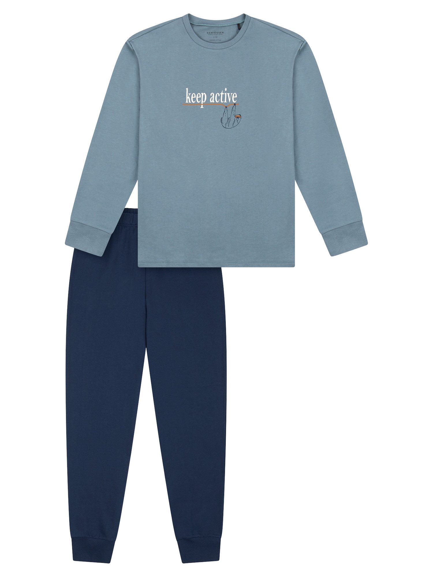 Schiesser Pyjama Nightwear 3 (2 tlg) schlafanzug schlafmode bequem