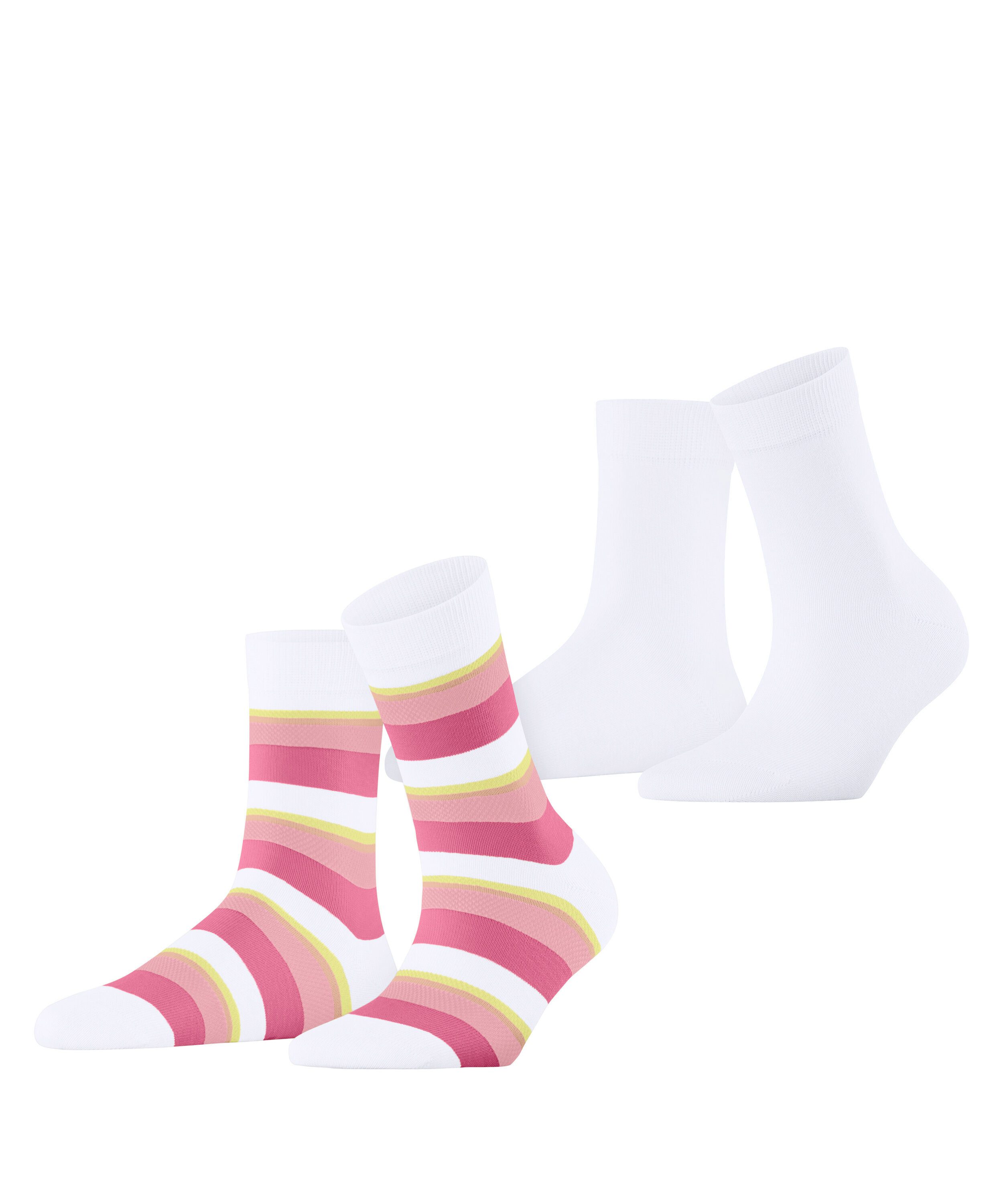 Esprit Socken Esprit Crochet Stripe 2-Pack Damen (2-Paar)