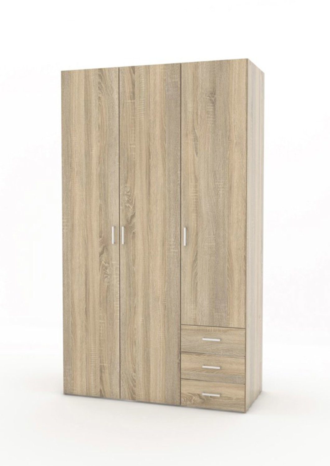 ebuy24 Kleiderschrank Spell Kleiderschrank 3 Türen und 3 Schubladen. Eic (1-St)