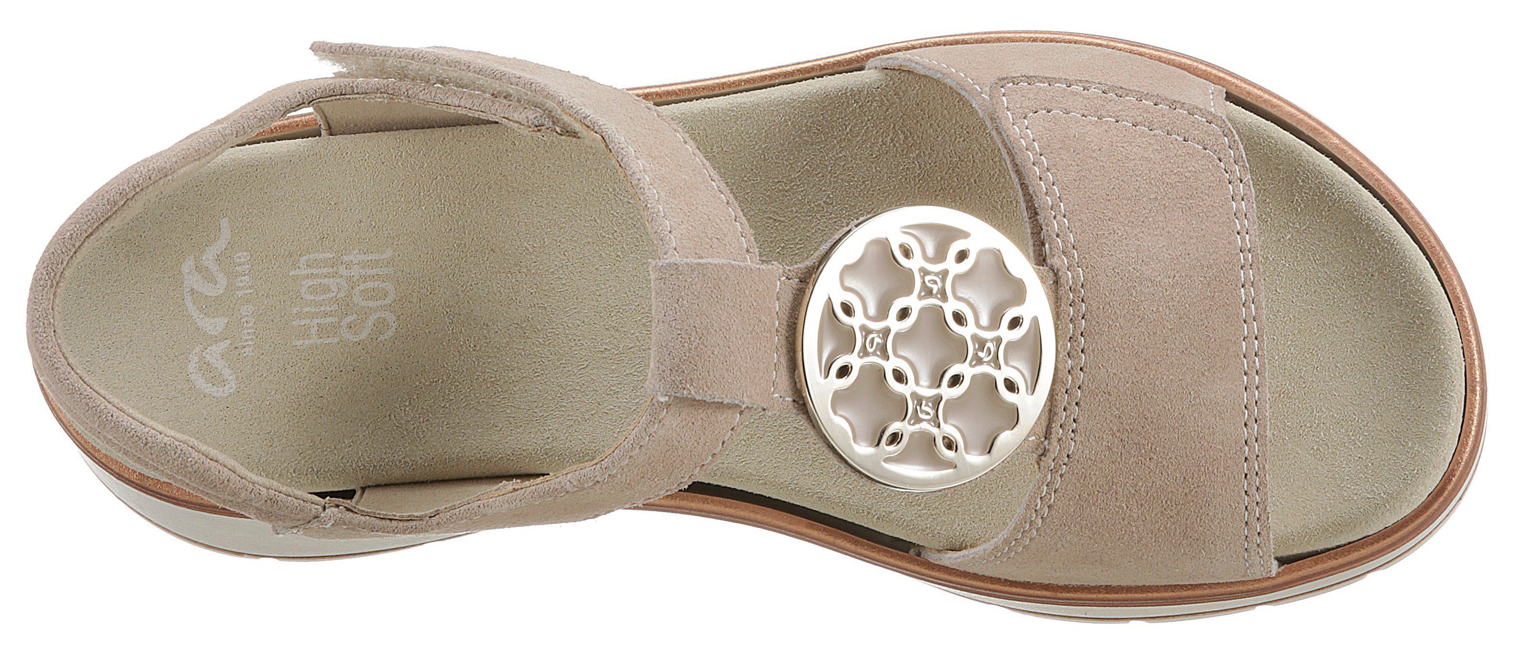 Ara SAPPORO Keilsandalette mit high H-Weite soft-Wechselfußbett