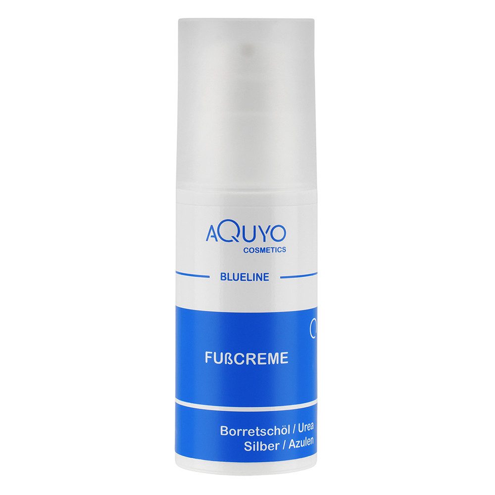 AQUYO Cosmetics Fußcreme Blueline Fußcreme gegen Hornhaut, Fußpilz, trockene und rissige Füße