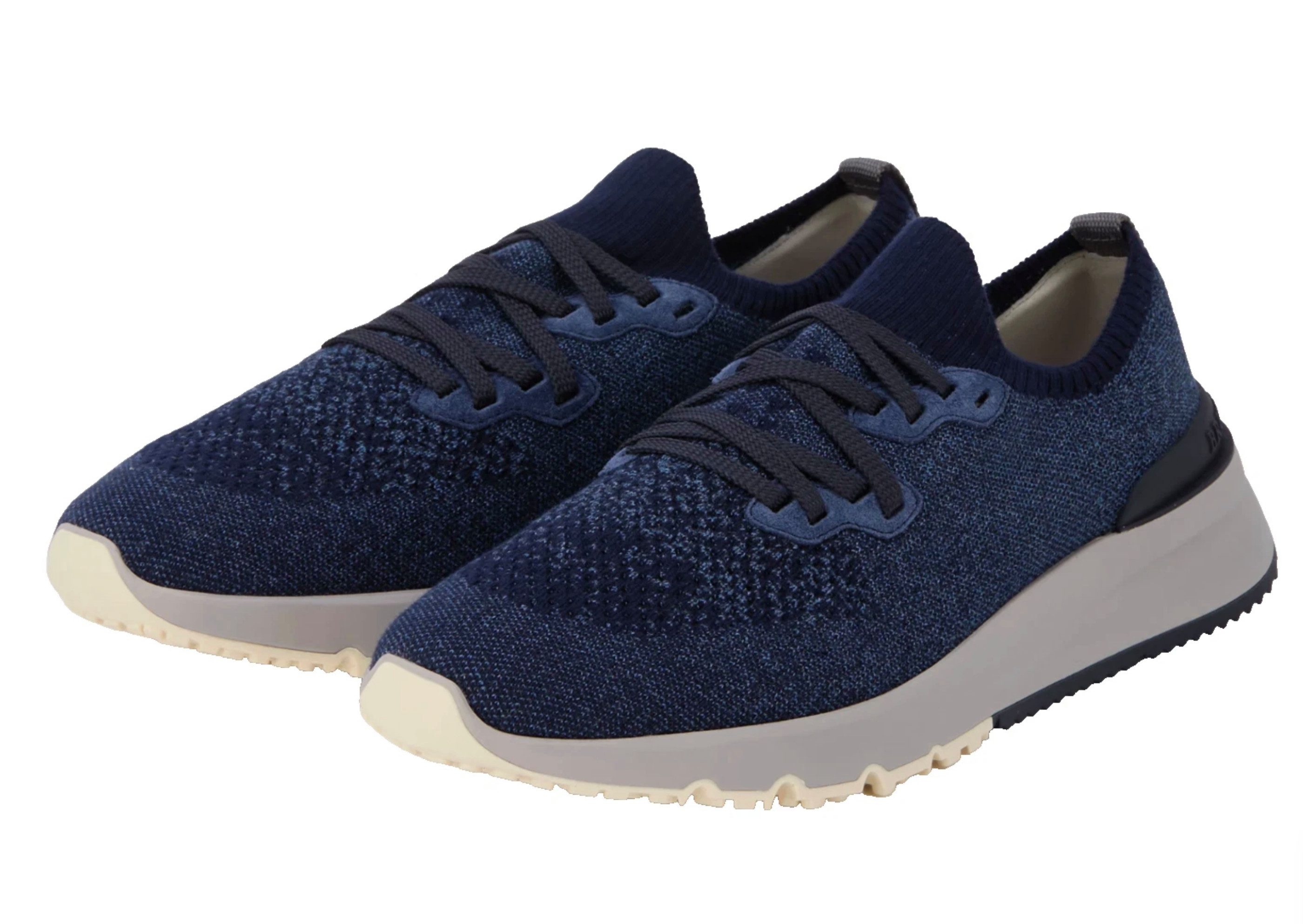 BRUNELLO CUCINELLI Luxury Runner Schuhe Tech Knit City Turnschuhe Sneaker Elastischer Strickkragen für sockenähnlichen Sitz