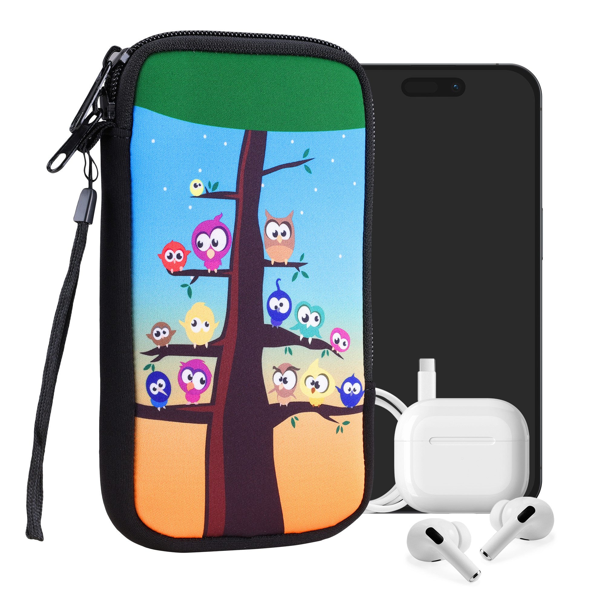 kwmobile Handytasche Handytasche für Smartphones XL - 6,7/6,8" (1-tlg), Neopren Handy Tasche Hülle Cover Case Schutzhülle