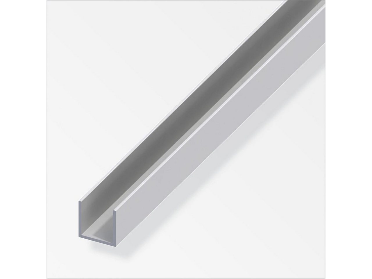 Thumbnail - alfer Profil alfer U-Profil 1 m, 8.2 x 10.1 x 1.3 mm Aluminium