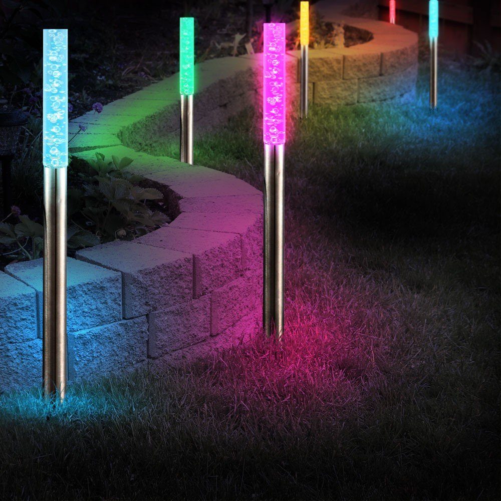 Gartenleuchte, LED 6er Set Außen Solar Leuchten IP44