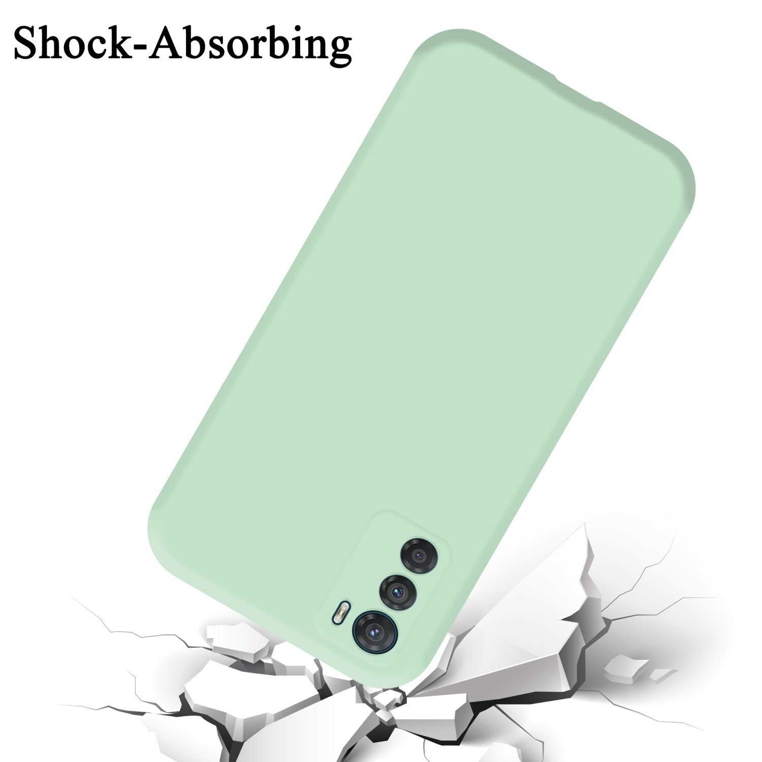 Cadorabo Handyhülle für Motorola MOTO G42 Hülle Motorola MOTO G42, Flexible Hülle TPU Silikon Schutzhülle Back Cover Case