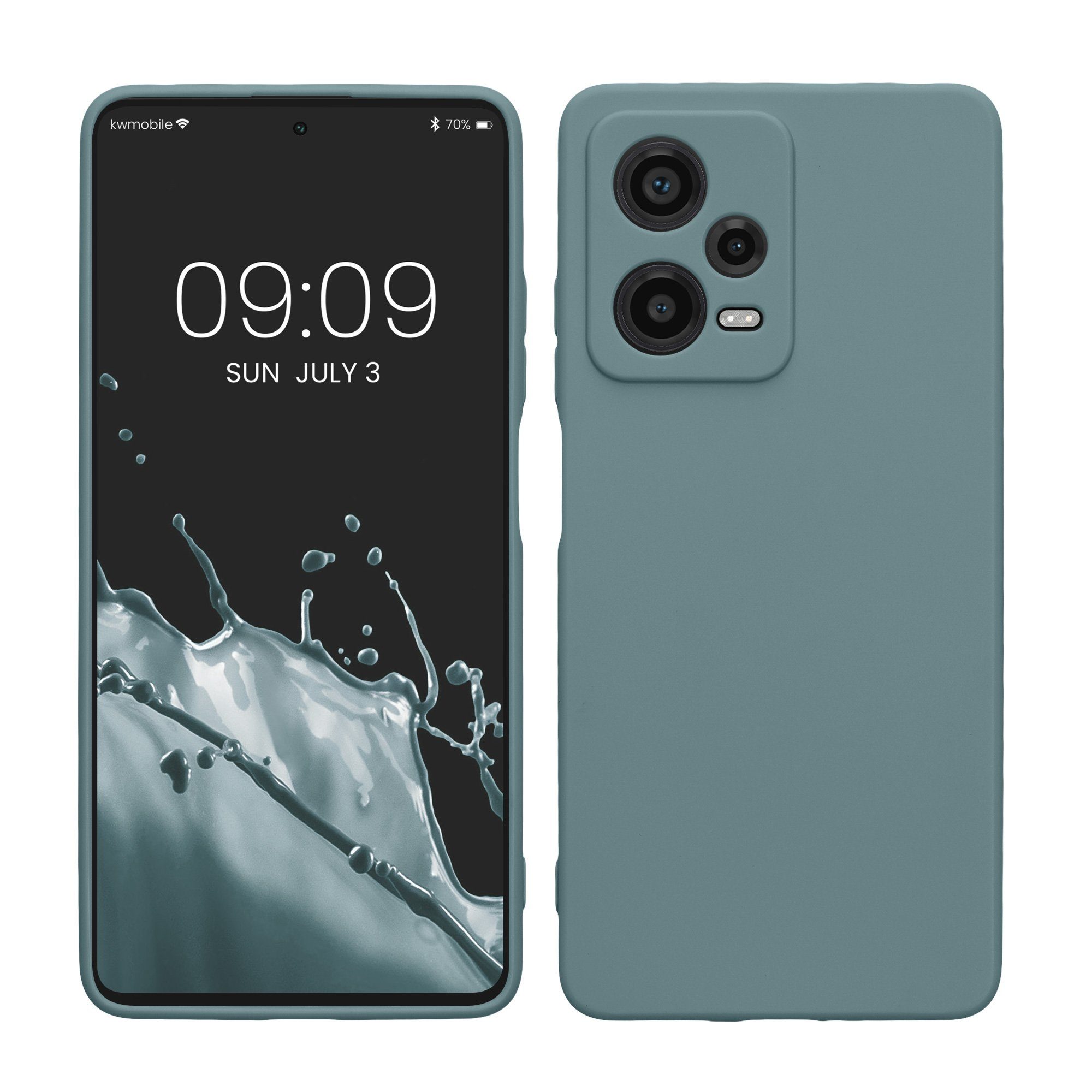 kwmobile Handyhülle Handyhülle für Xiaomi Redmi Note 12 Pro 5G Hülle, Weiches Handy Silikon Case - Schutzhülle Cover