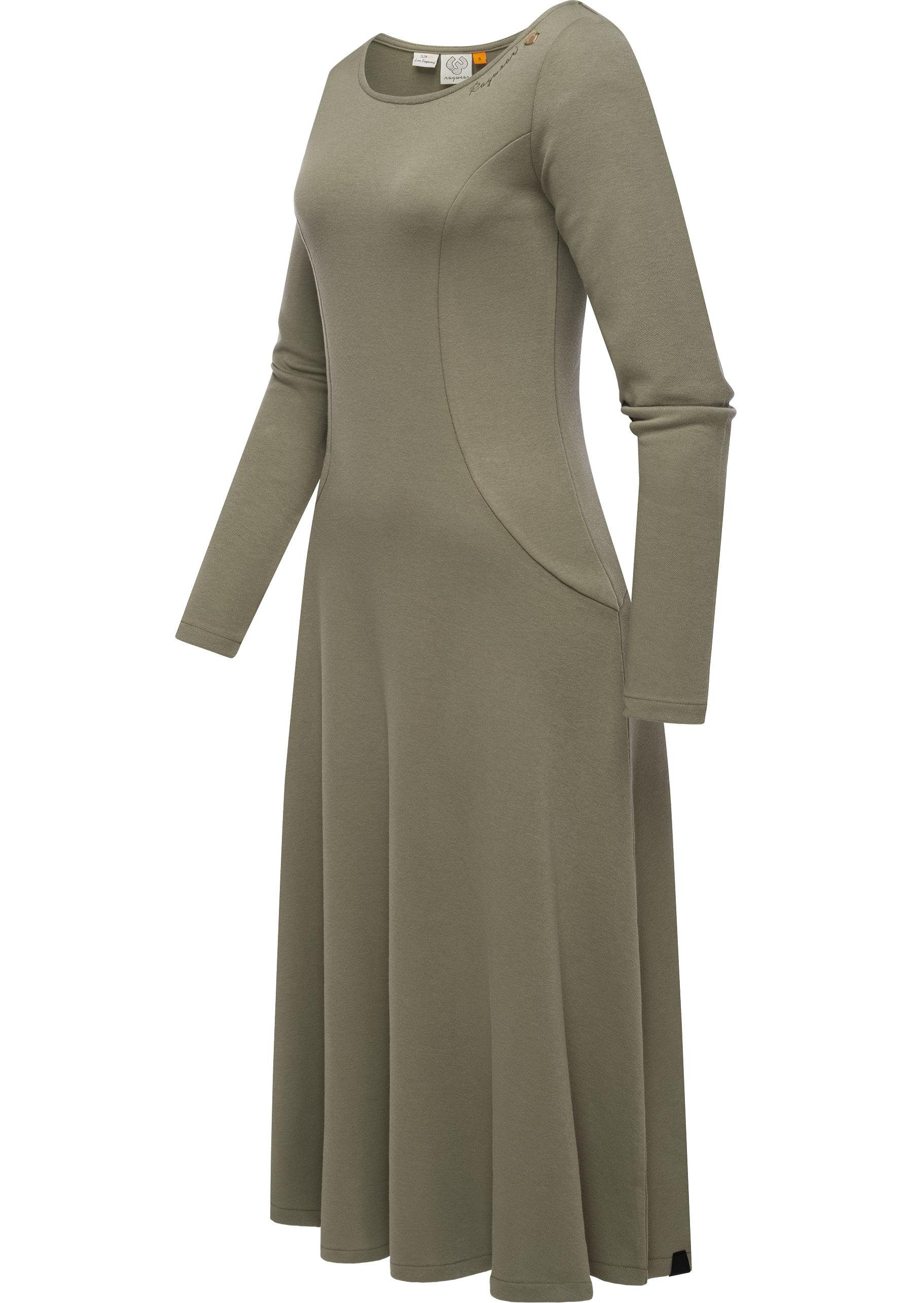 Ragwear A-Linien-Kleid Appero Long Stylisches Langarm-Kleid günstig online kaufen