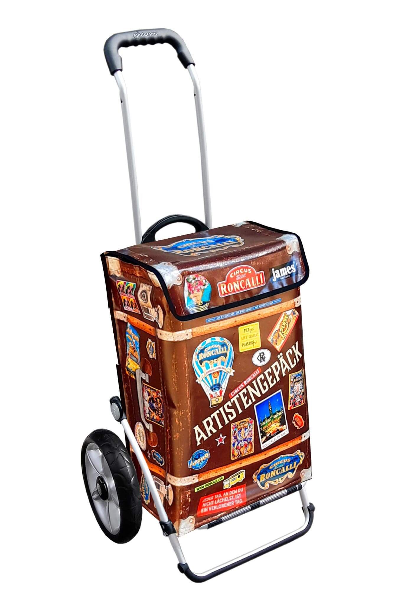 james Einkaufstrolley RONCALLI-ARTIST - stabiler Einkaufswagen mit individuellem Design, Handmade in Austria - Einkaufsbegleiter mit viel Stauraum - trägt 40kg