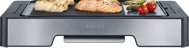 Severin Tischgrill PG 8610 Grillfläche: 400 x 280 mm, 2300 Watt, Temperaturregler, Grillplatte