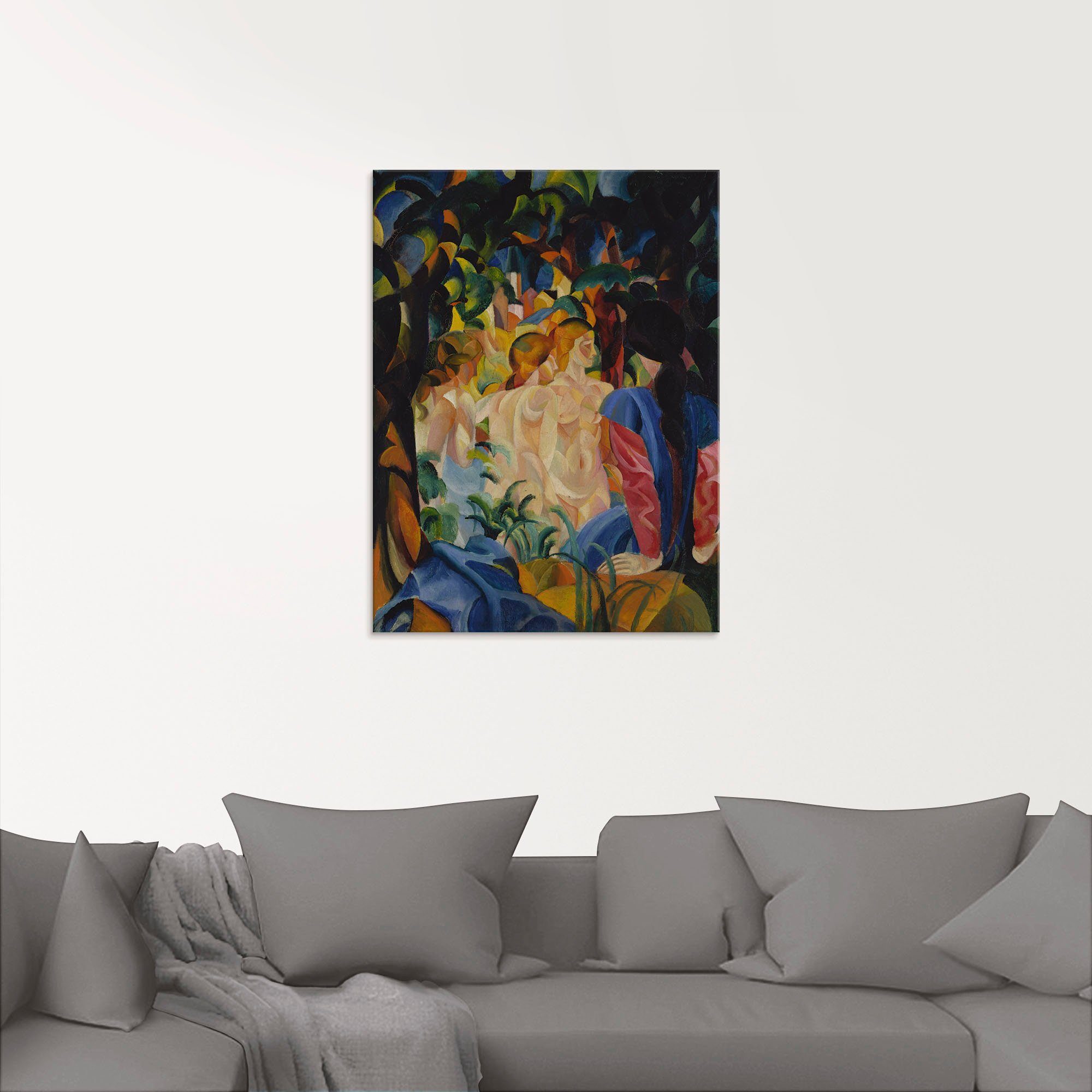 Artland Glasbild »Badende Mädchen. 1913.«, Frau (1 Stück)-HomeTrends