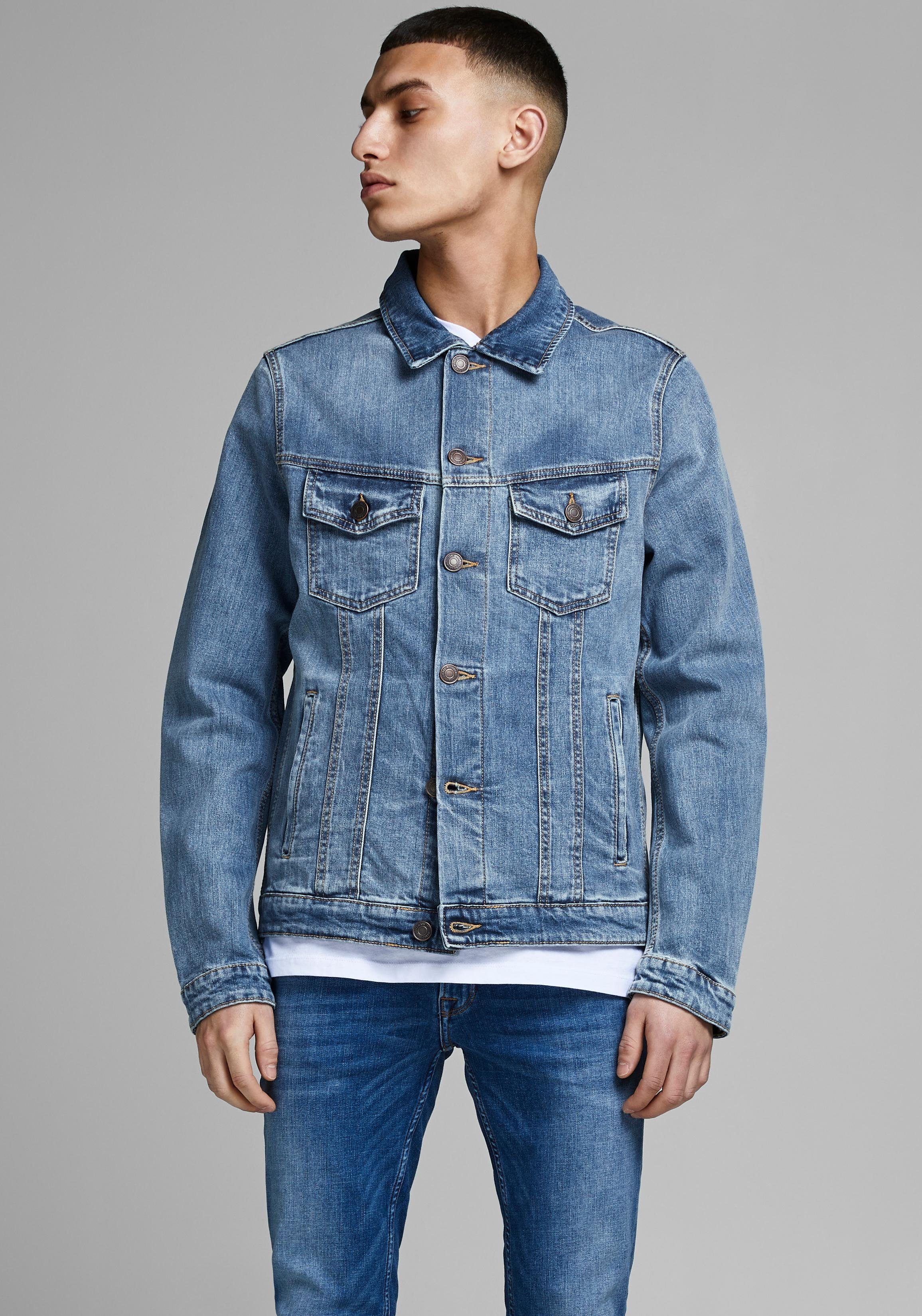 BEHYPE Jeansjacke Destroyed Denim-Shirt Jacke Jeans-Hemd Blau/Schwarz/Grau NEU 