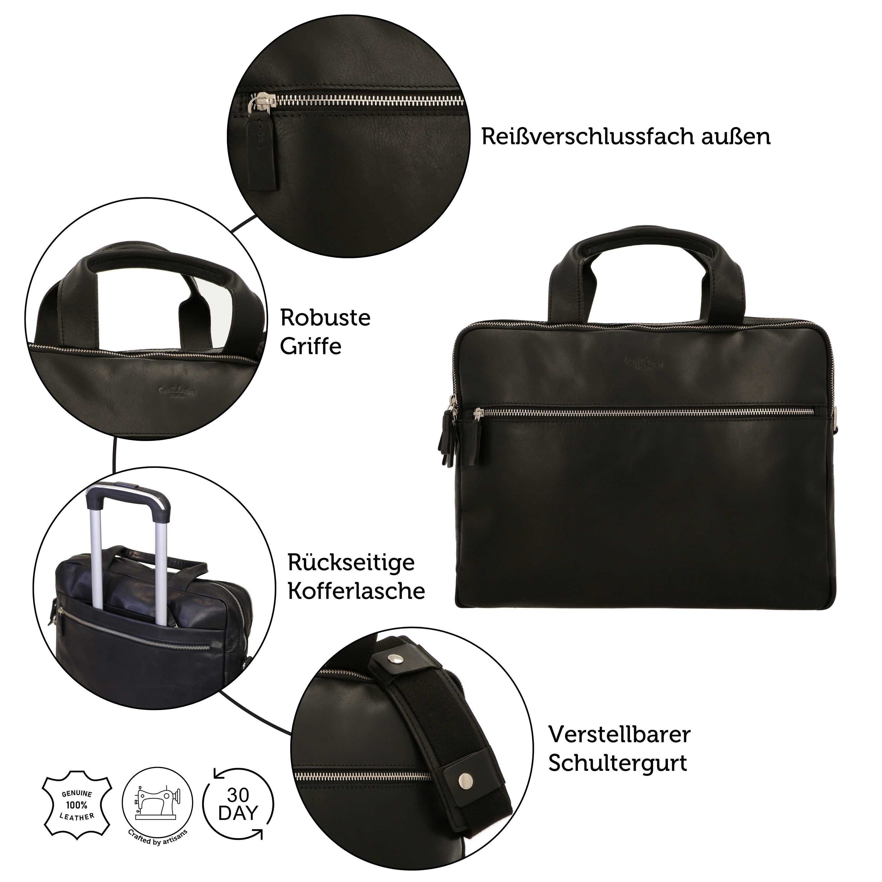 Gusti Leder Aktentasche Gusti Leder Aktentasche Judo (1-tlg)