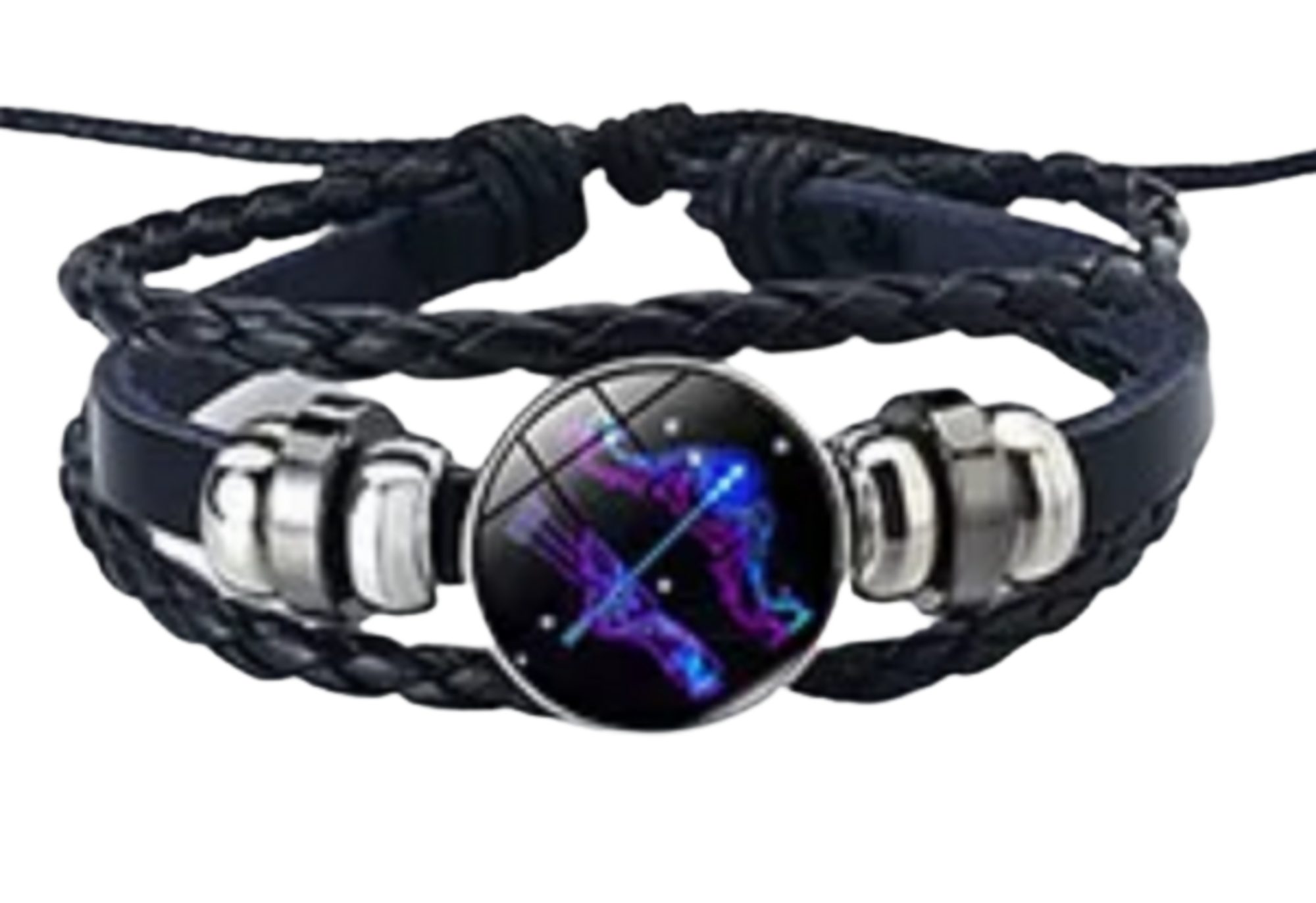 Glas Stelby Schütze Sternzeichen mit Armband mit Gravur Armband im 3D Gravur