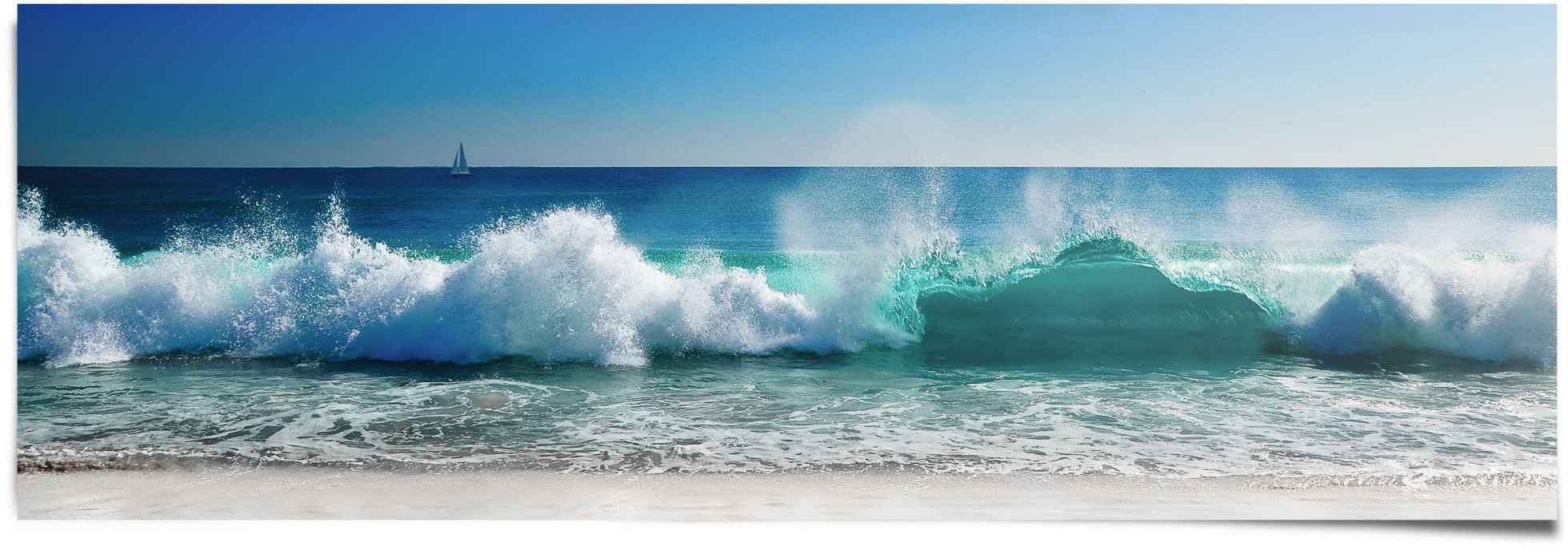 Reinders! Poster Stürmische Wellen Meer - Strandbilder - Wasser - Urlaub, (1 St)