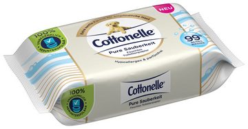 Cottonelle® Toilettenpapier Feuchtes Toilettenpapier Pure Sauberkeit, ultra-senstive,12x38 Tücher (Vorratspackung 12 x 38 Tücher), WC-Tücher