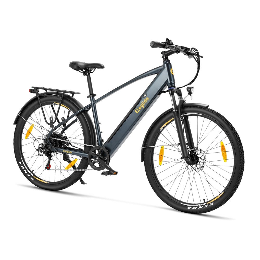 Eleglide E-Bike Trekkingrad T1 Step-Over mit 250-W-Motor, 27,5-Zoll-Rädern, 561,6 Wh Akku, 7 Gang Shimano, Heckmotor, 468 Wh, 27.5"x17.5", 36V 13Ah, 468Wh, 100 km (Unterstützungsmodus)