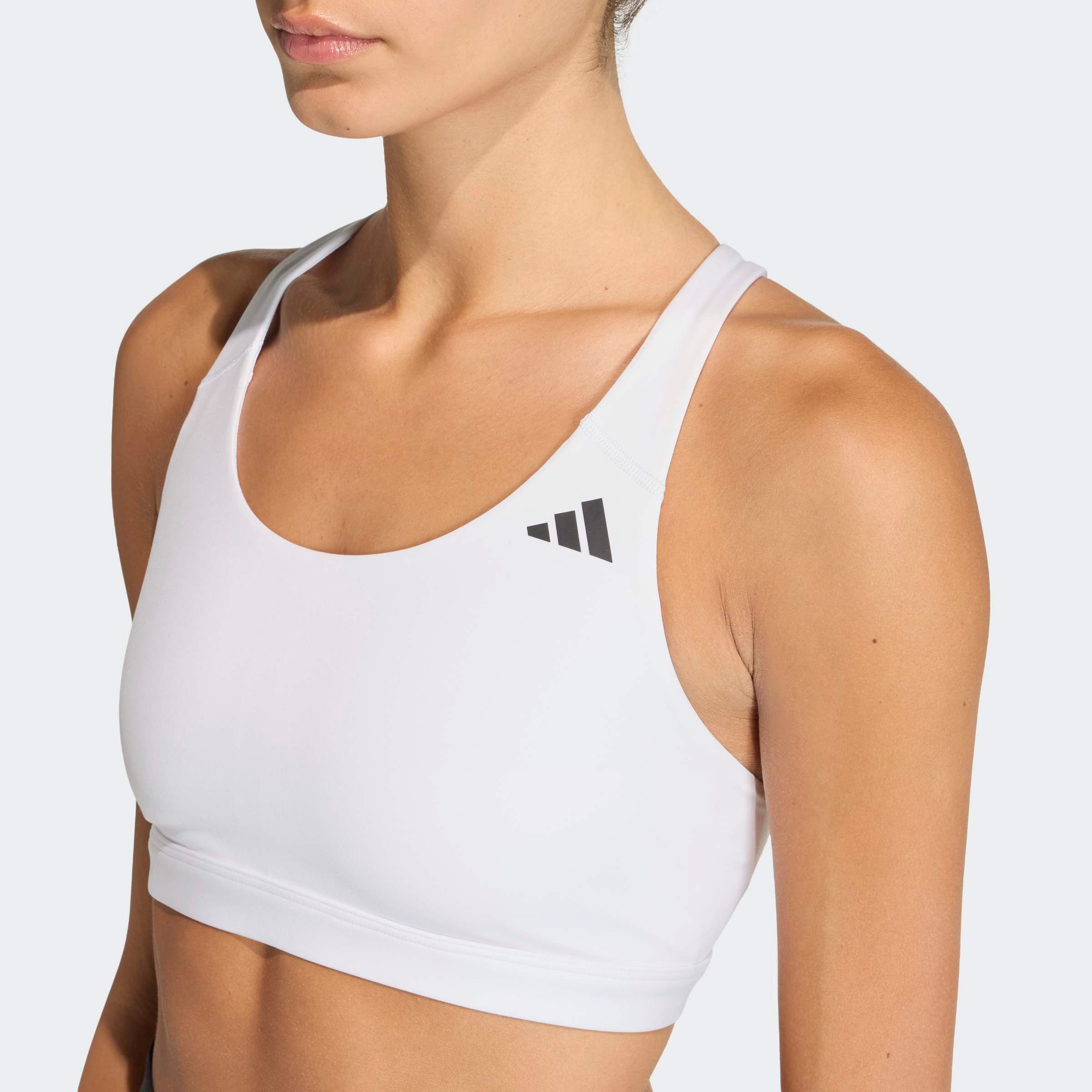 adidas Performance Sport-BH OPTIME ESSENTIALS WORKOUT MEDIUM SUPPORT BH ohne Bügel, mit Climacool® Technologie, aus Polyester