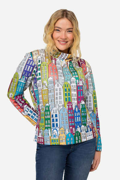 Laurasøn Sweatshirt Sweatshirt Häuser-Print