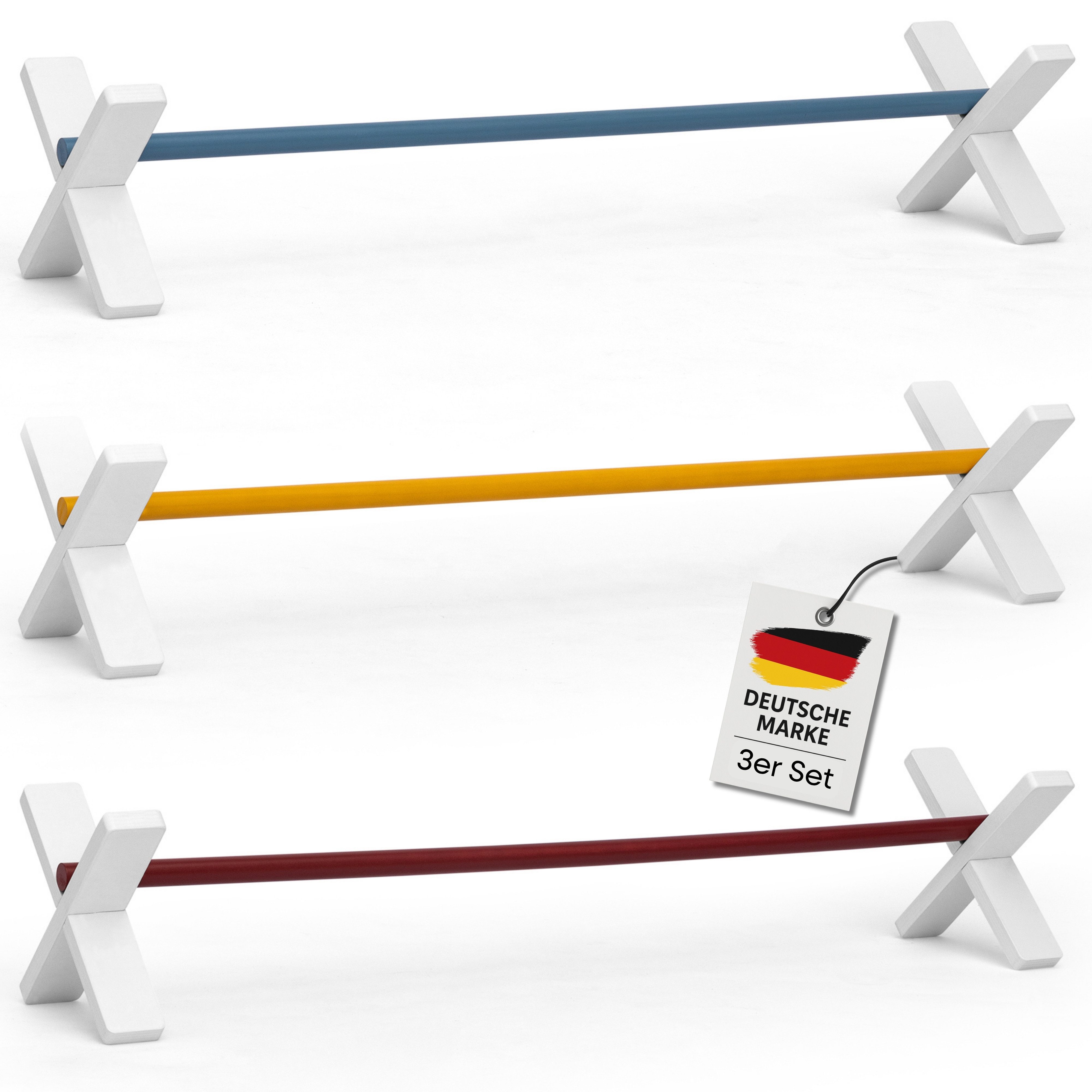 Hoofly Hürde Hobby Horse Cavaletti Set (3-teilig), Hindernisse für Kinder ab 6 Jahren