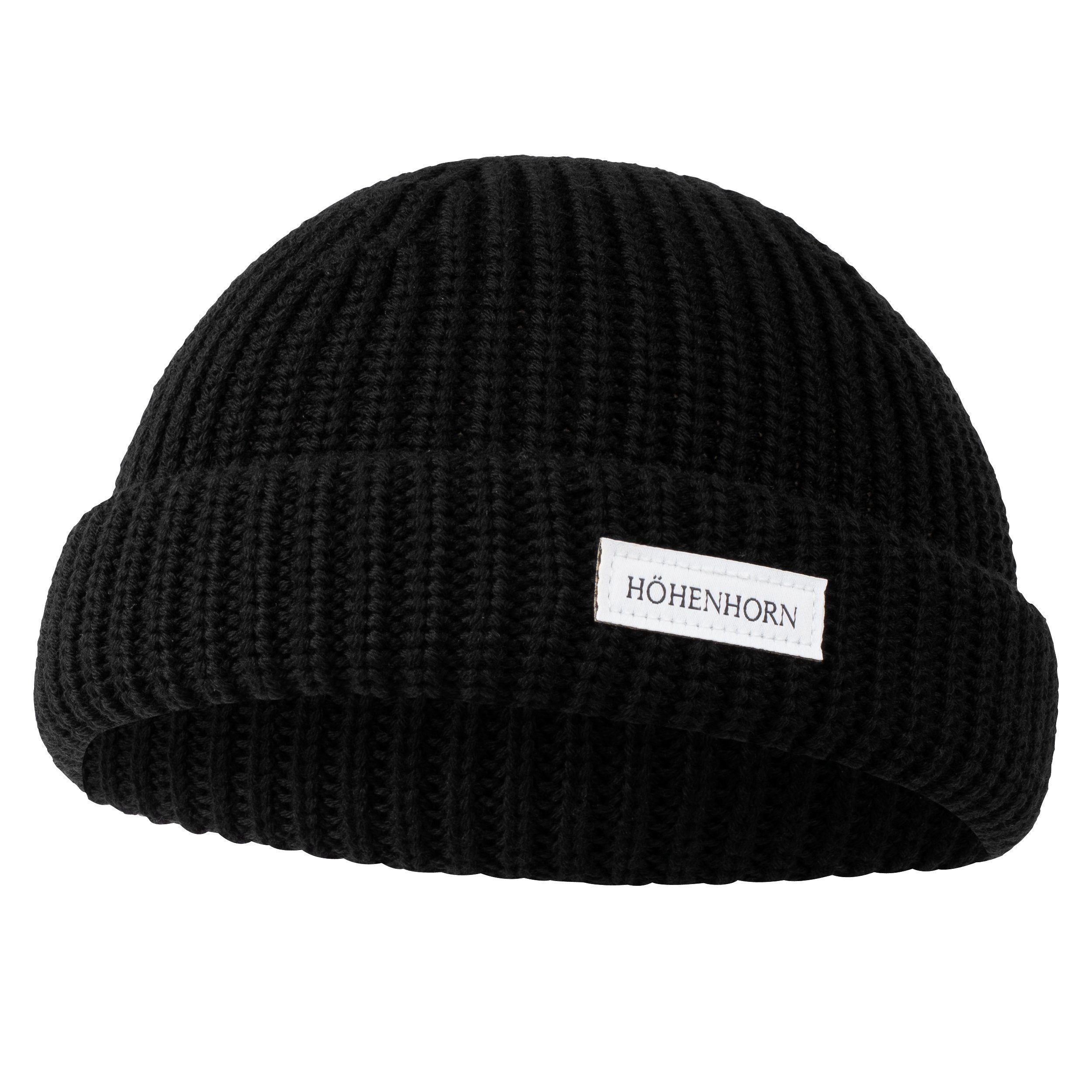 Höhenhorn Strickmütze Fisherman Mütze Unisex Herren Damen Fischermütze Merinowolle Einheitsgröße, warm, weich, schnelltrockned