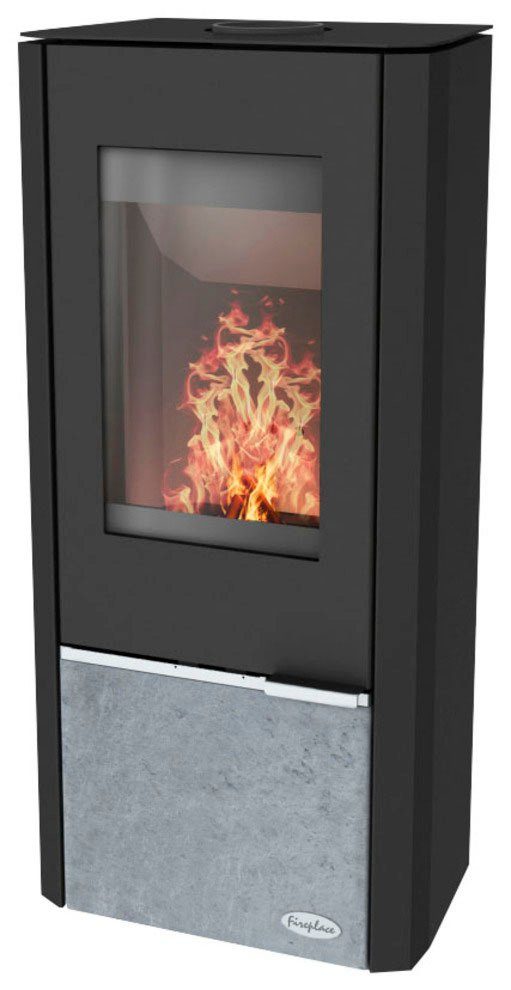 Fireplace Kaminofen Kingstone Speckstein, 6 kW, Zeitbrand, Außenluftanschluss