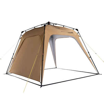 Lumaland Pavillon aufgebaut in unter 2 Minuten, 2,5 x 2,5m Camping Partyzelt Zelt robust wasserdicht