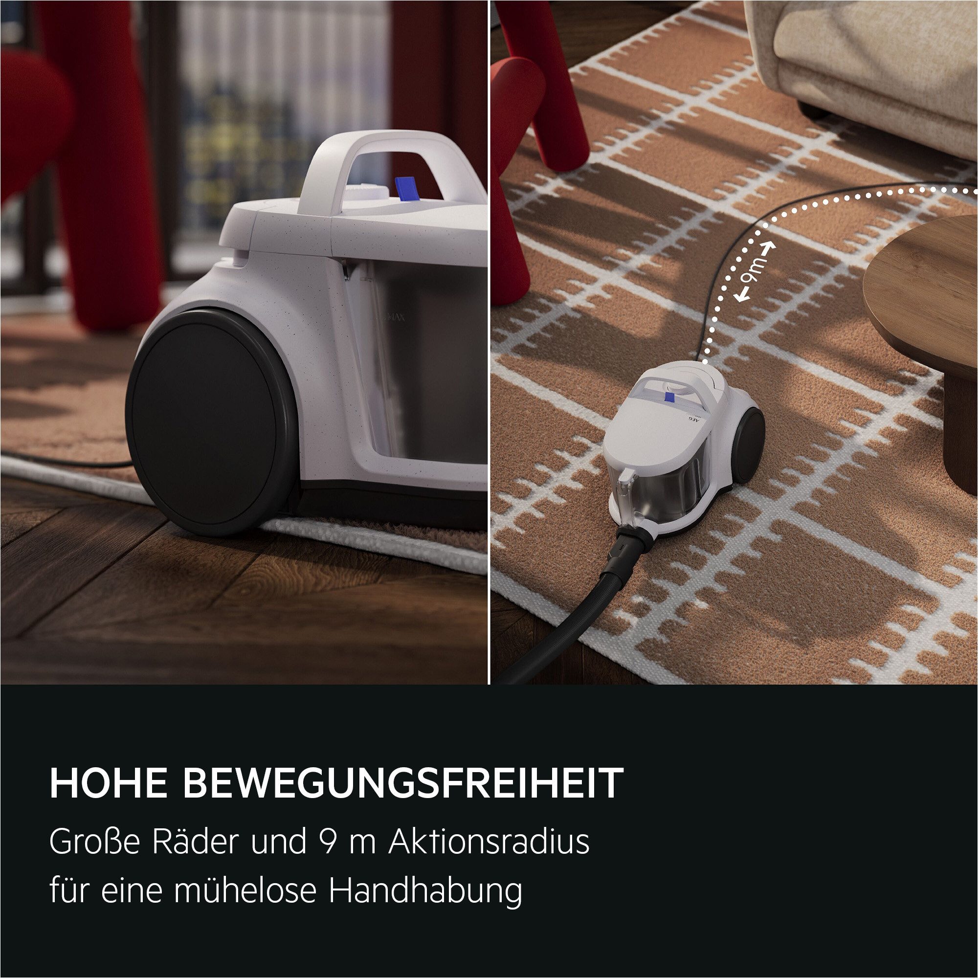 AEG Bodenstaubsauger CLEAN 5000 BEUTELLOSER STAUBSAUGER (AL51C1LDB), 1000 W, beutellos, Kraftvolle Reinigung mit waschbarem HEPA‑Filter für sauberere Luft