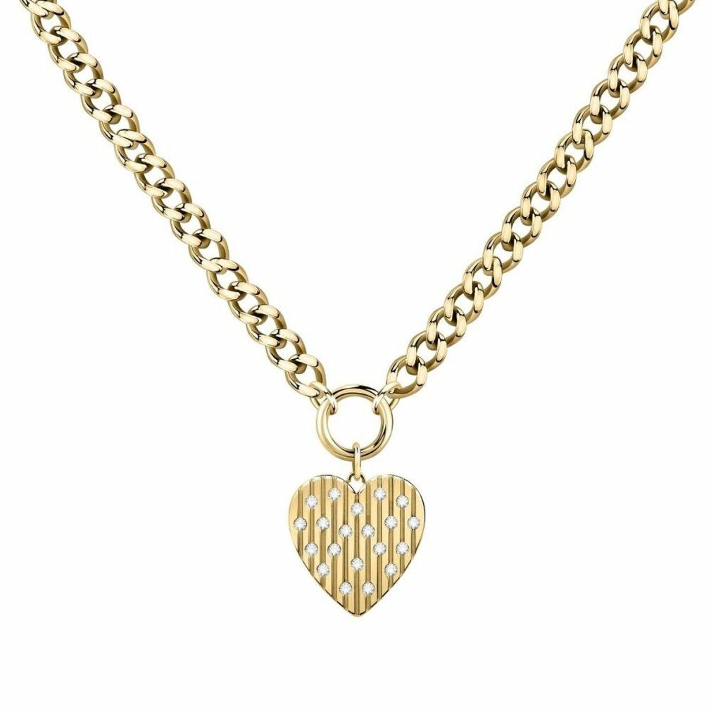 Kette mit Einhänger Romantic gilded necklace with heart Incanto SAVA01