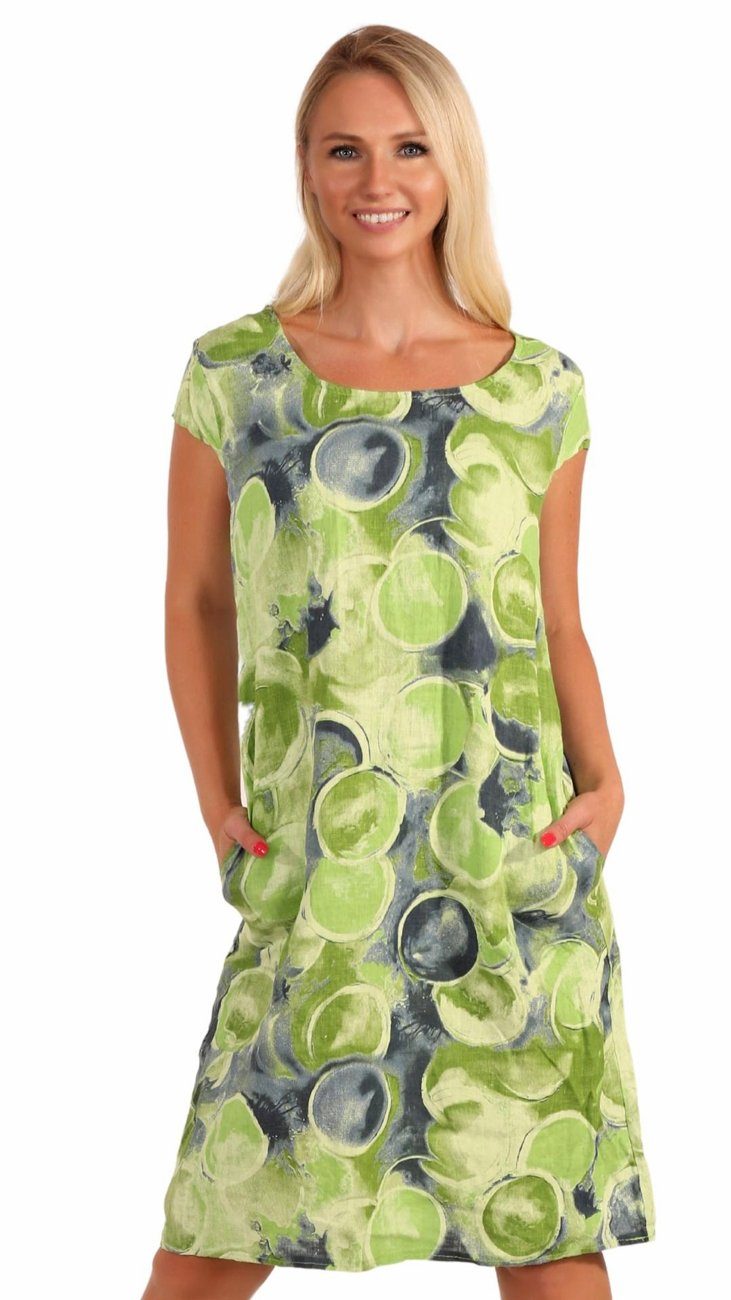 Charis Moda A-Linien-Kleid Leinenkleid Sommerkleid Belli günstig online kaufen