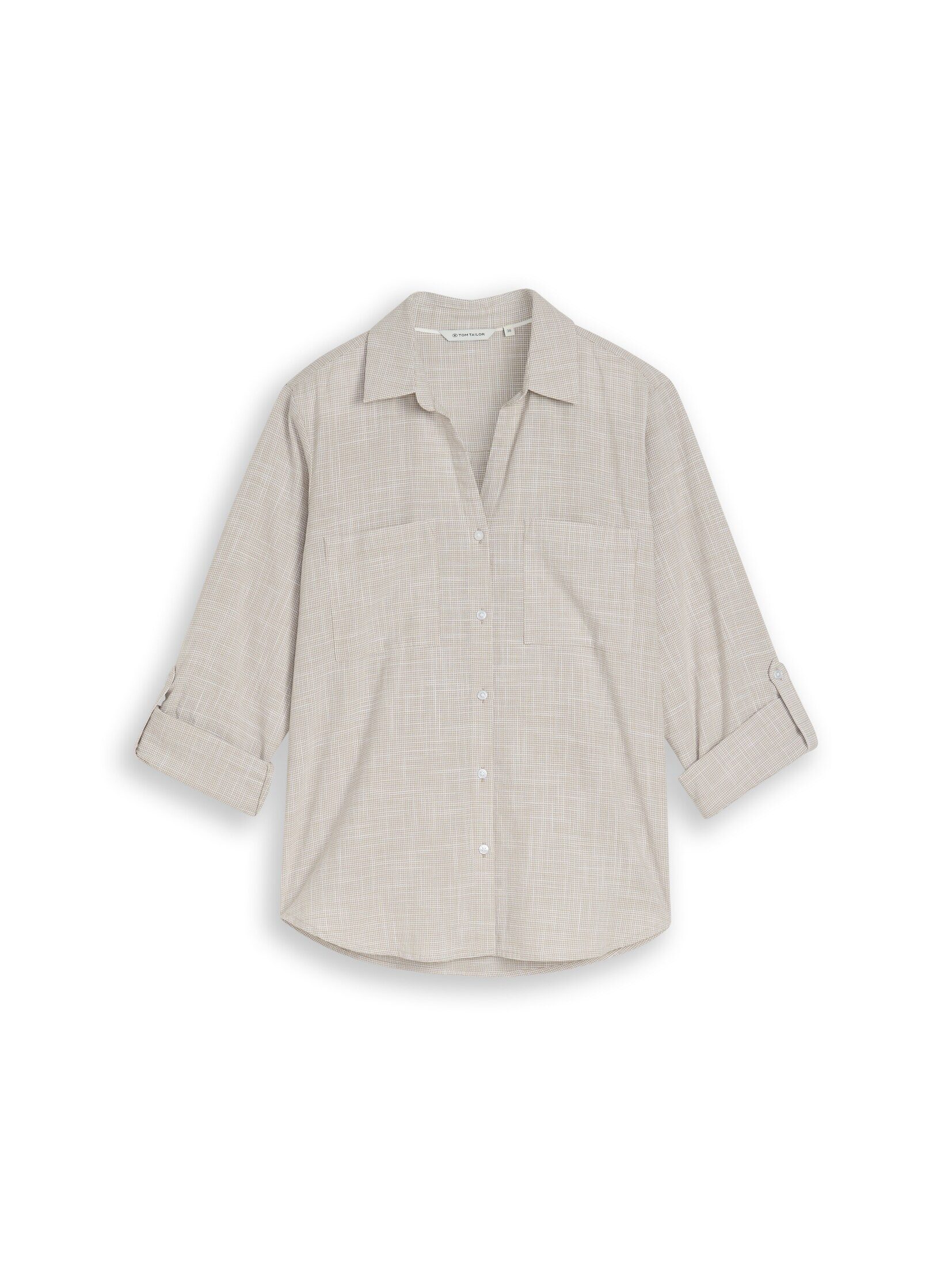 TOM TAILOR Langarmbluse Blusen & Shirts Bluse mit Brusttaschen günstig online kaufen