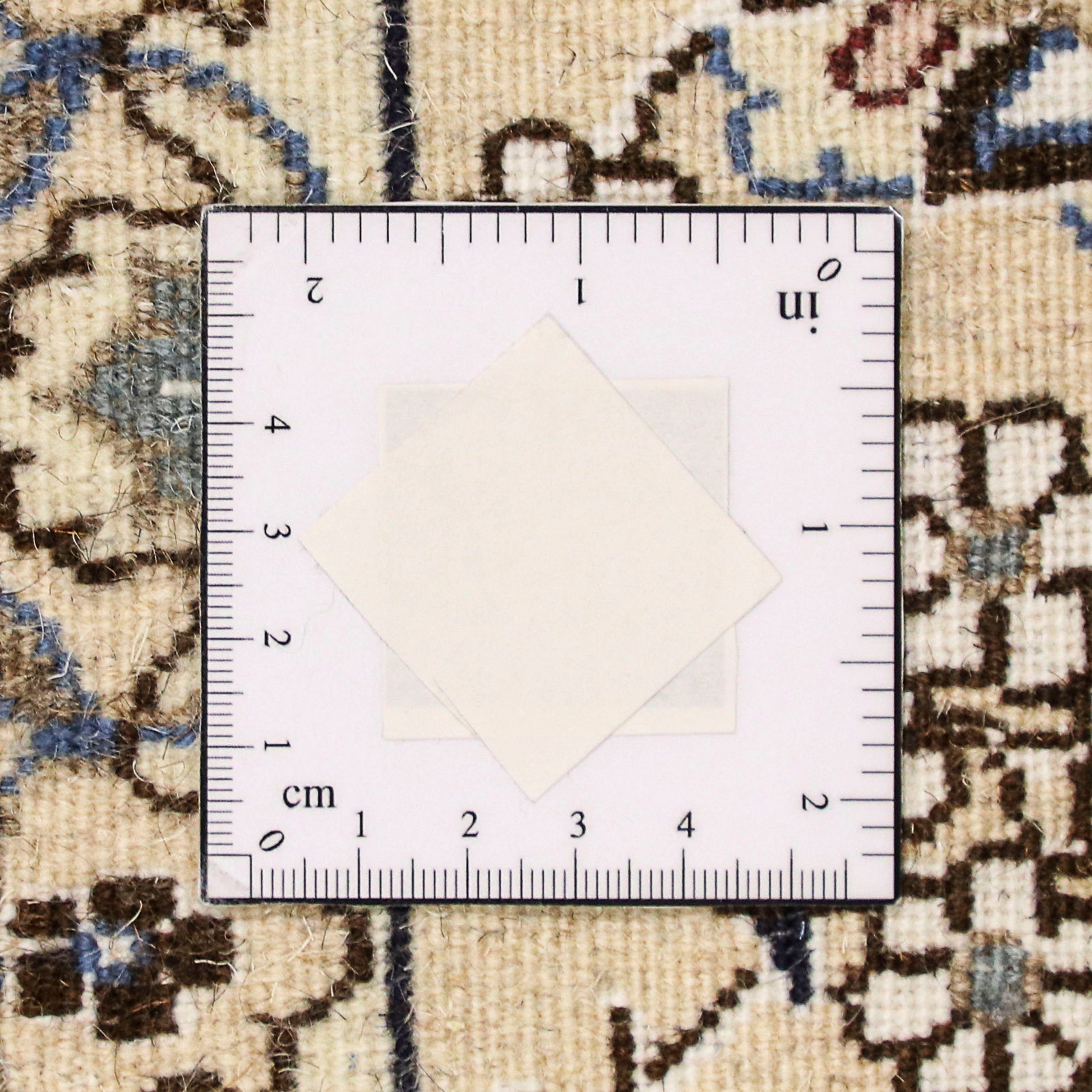 Perser mm, 10 - Zertifikat Höhe: x Orientteppich Einzelstück Royal beige, Handgeknüpft, Wohnzimmer, rechteckig, - 126 - Nain - 215 mit cm morgenland,