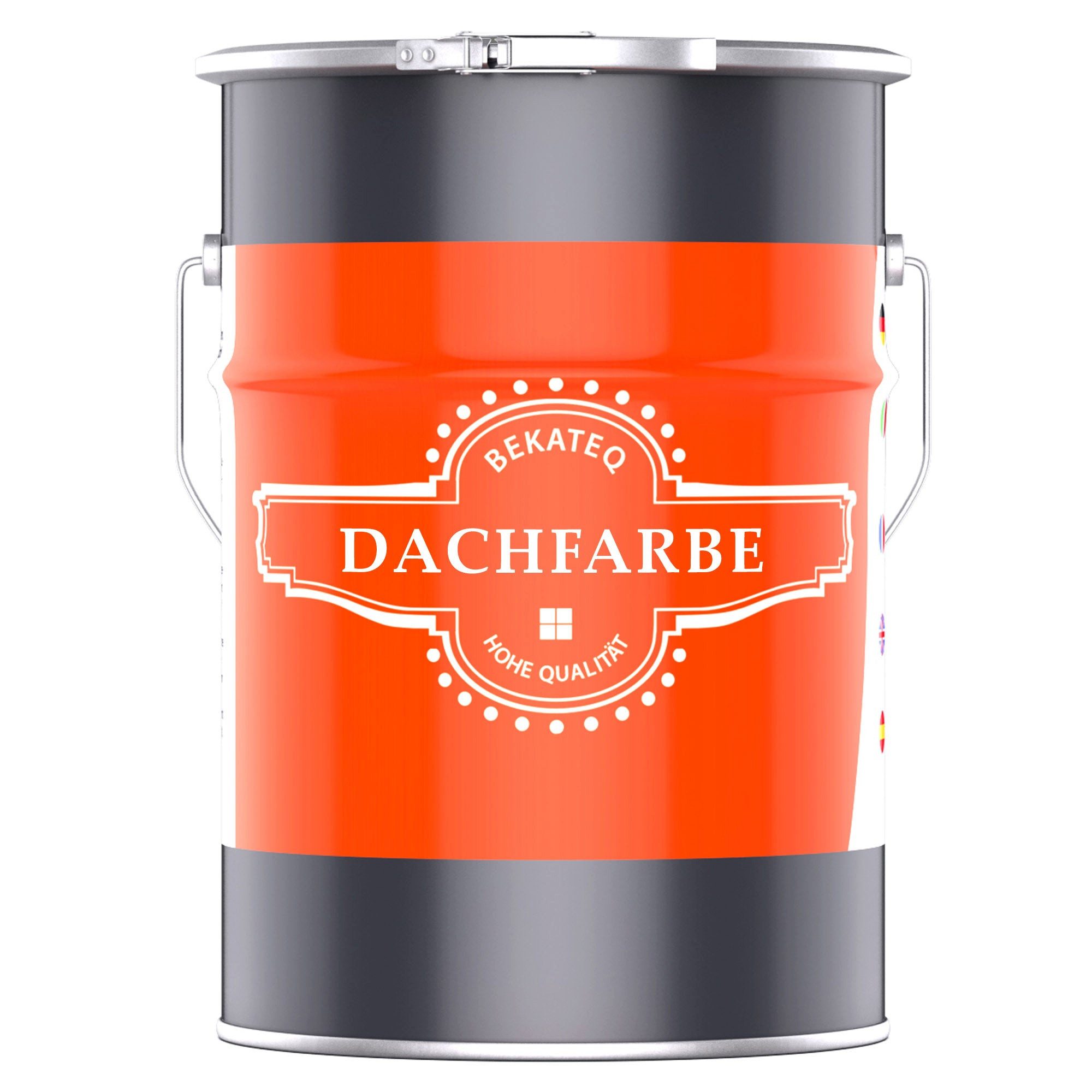 BEKATEQ Dachfarbe BE-510 Dachfarbe, Dachbeschichtung für Beton, Ziegel, Eternit, Dachpappe, Bitumen
