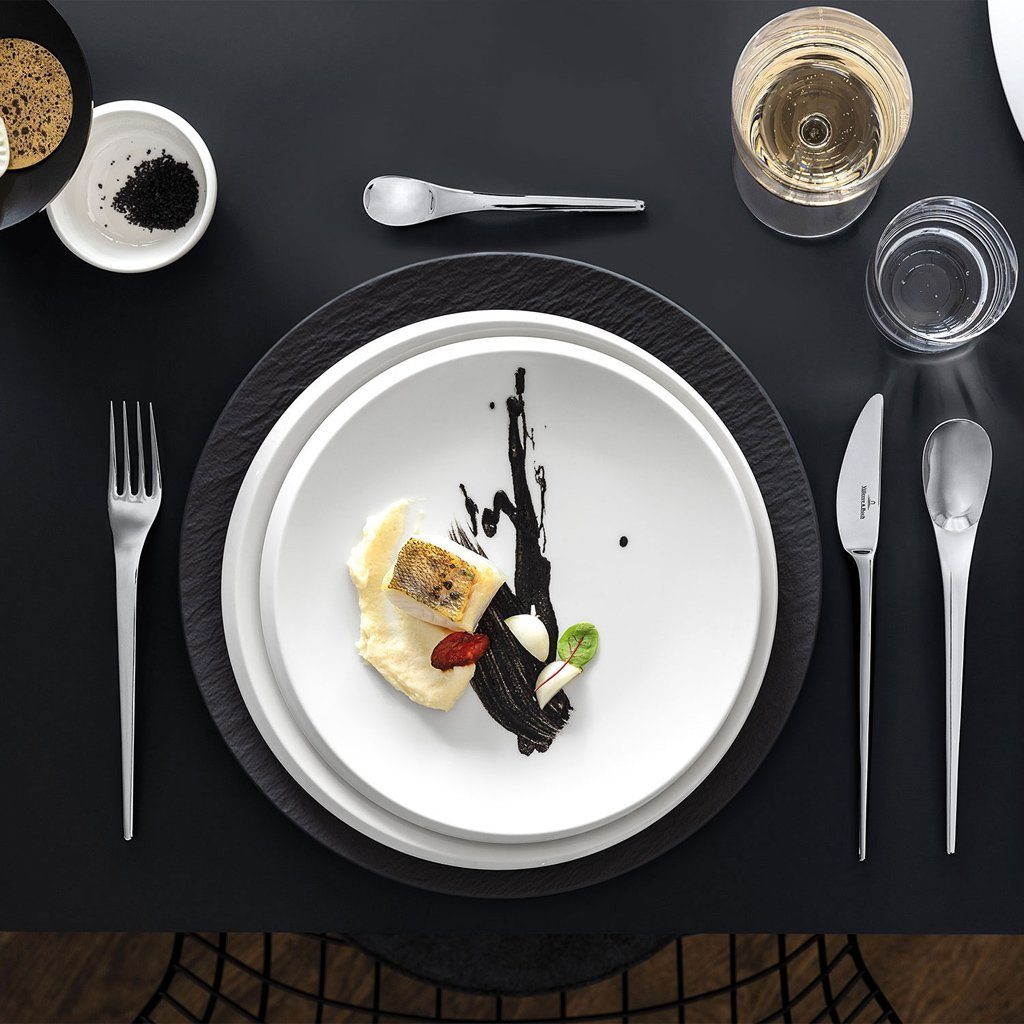 Villeroy & Boch Besteck-Set NewMoon Tafelbesteck, 24-teilig (24-tlg), 6 Personen, Edelstahl, Edelstahl, 24 Stck, spülmaschinenfest