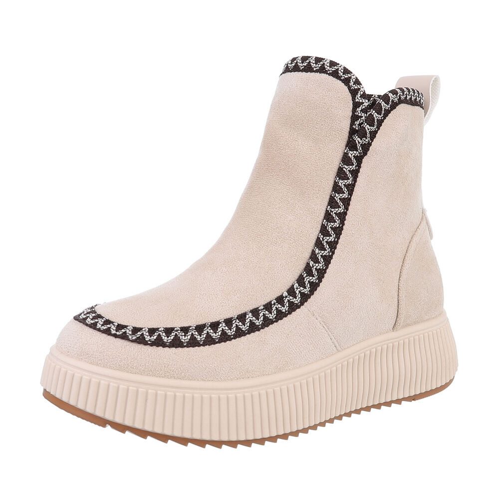 Ital-Design Damen Freizeit Plateaustiefelette (87214686) Flach günstig online kaufen