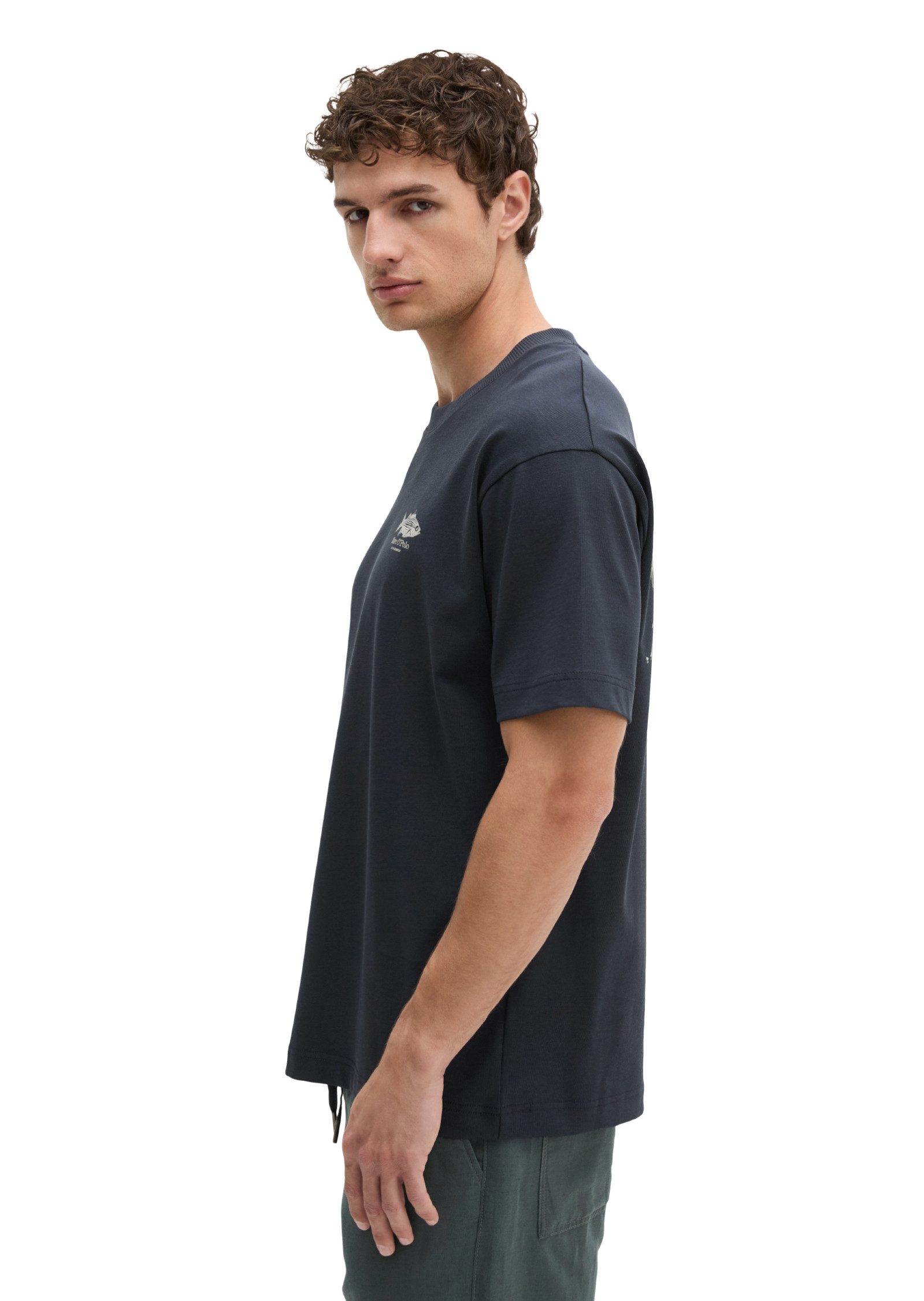 Marc O'Polo T-Shirt mit Fisch-Rückenprint
