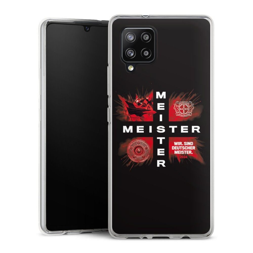 DeinDesign Handyhülle Bayer 04 Leverkusen Meister Offizielles Lizenzprodukt, Samsung Galaxy A42 5G Silikon Hülle Bumper Case Handy Schutzhülle