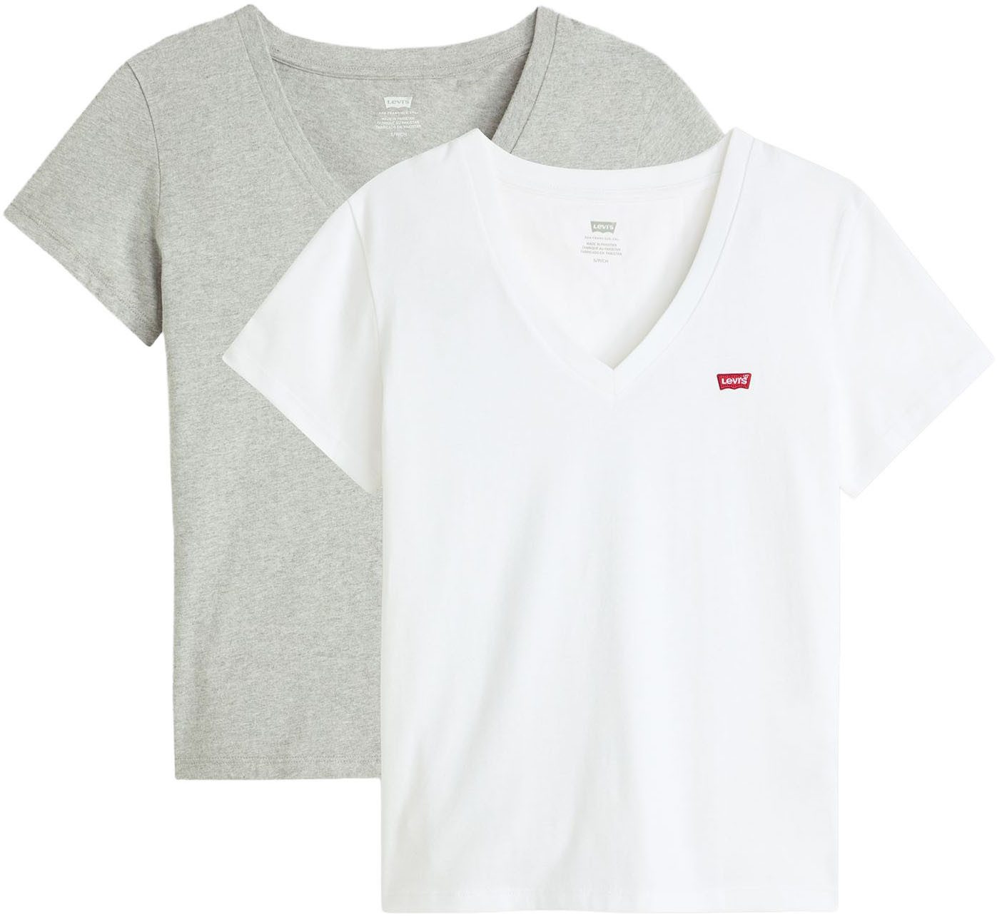 Levi's® T-Shirt VNECK TEE 2 PACK (Packung, 2-tlg) günstig online kaufen