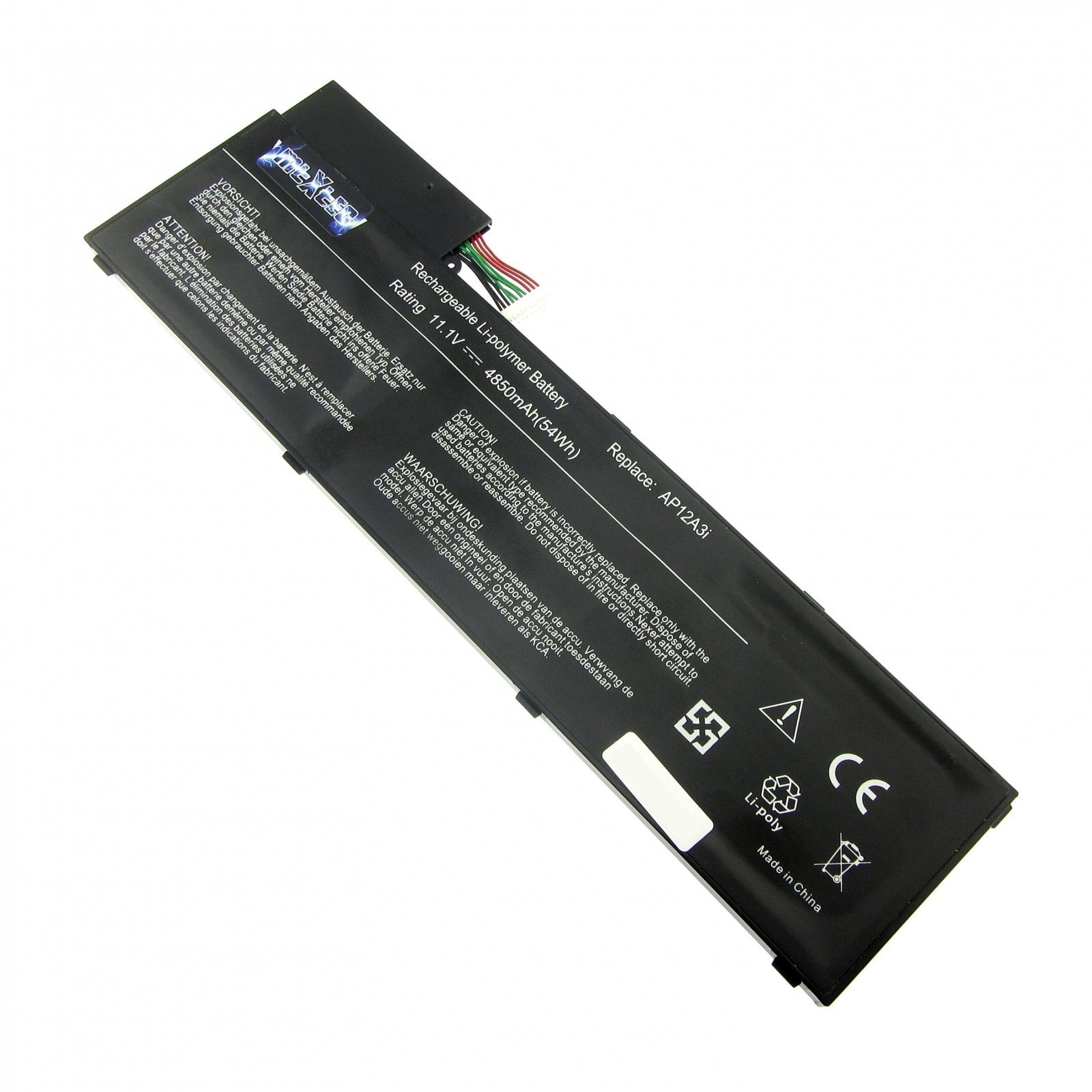 Acer Akku für AP12A31, AP12A41, 2217-2548, BT.00304.011, KT.00303.002, Laptop-Akku, 52 Wh, Zellen, Lithium-Polymer (LiPoly)