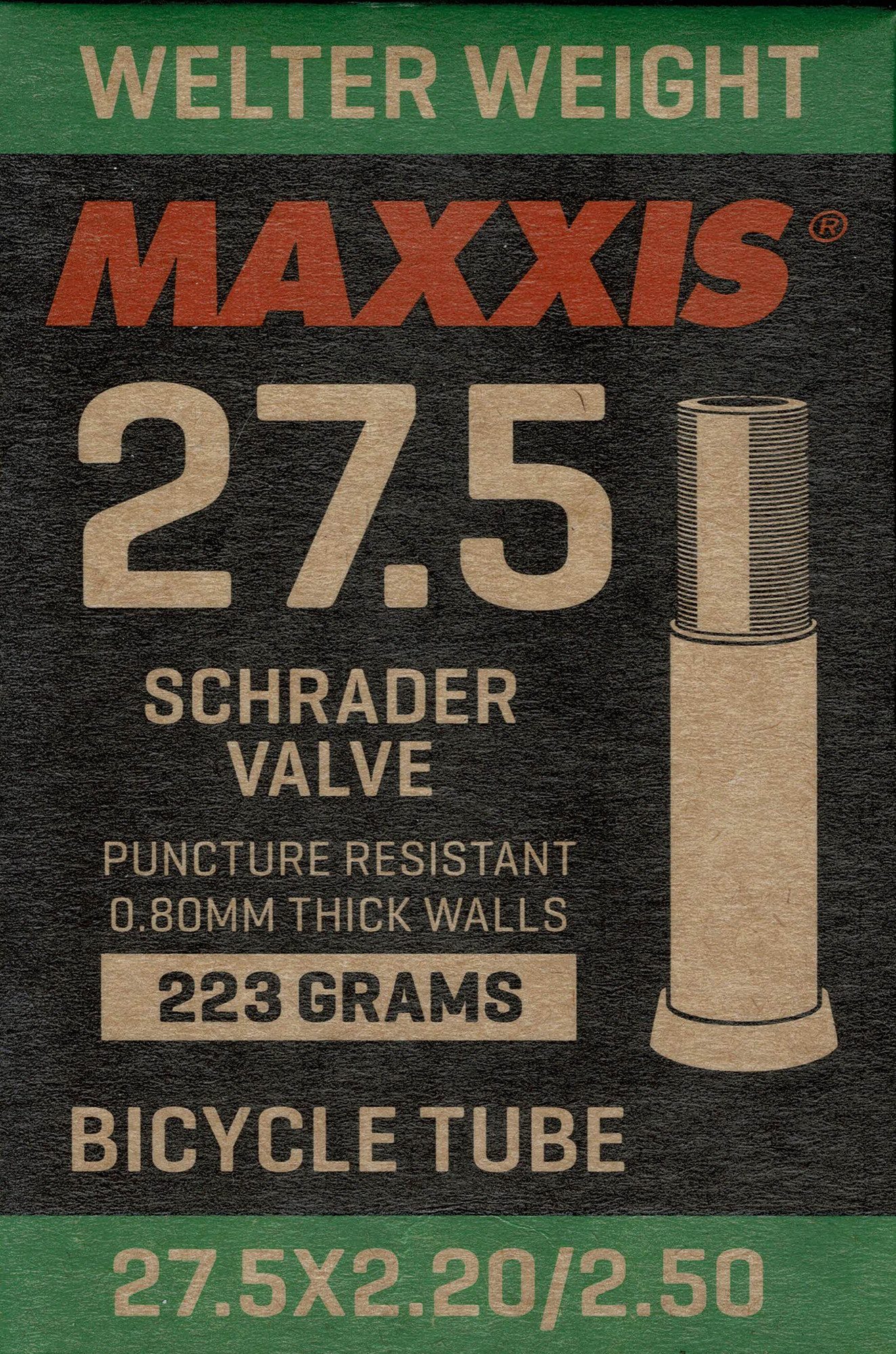 Fahrradschlauch Maxxis Welter Weight Schlauch 27.5 x 2.20 / 2.50 AV Autoventil 36 mm