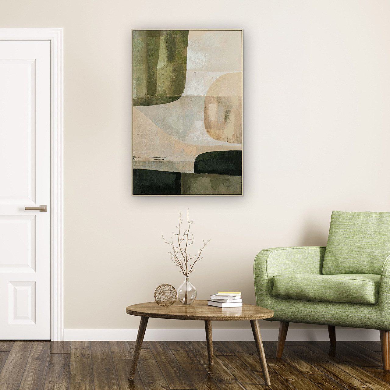 ArtUniverse Gemälde Green Nature 80x120 cm, Grüne Natur