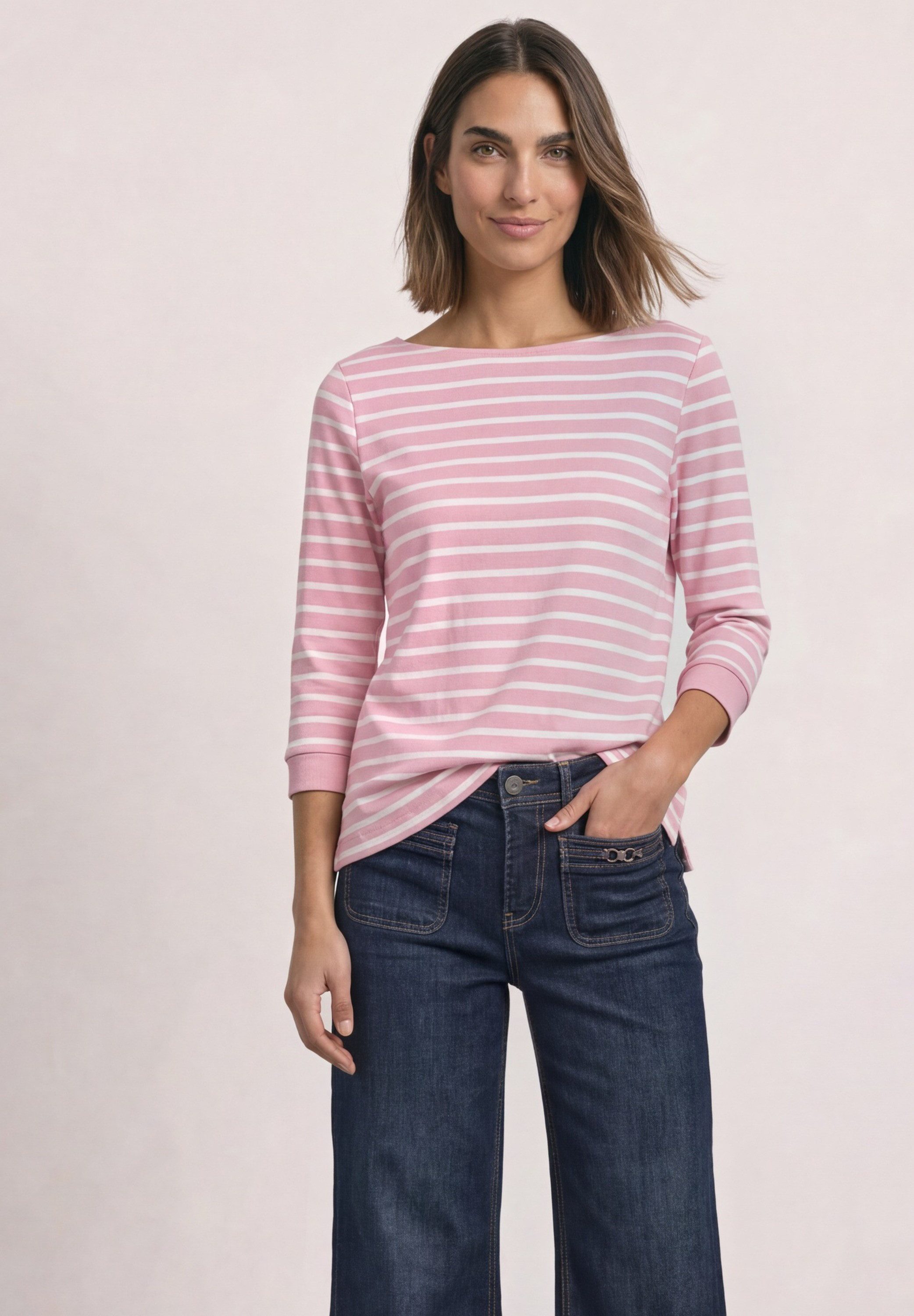 STREET ONE 3/4-Arm-Shirt mit 3/4 Ärmeln