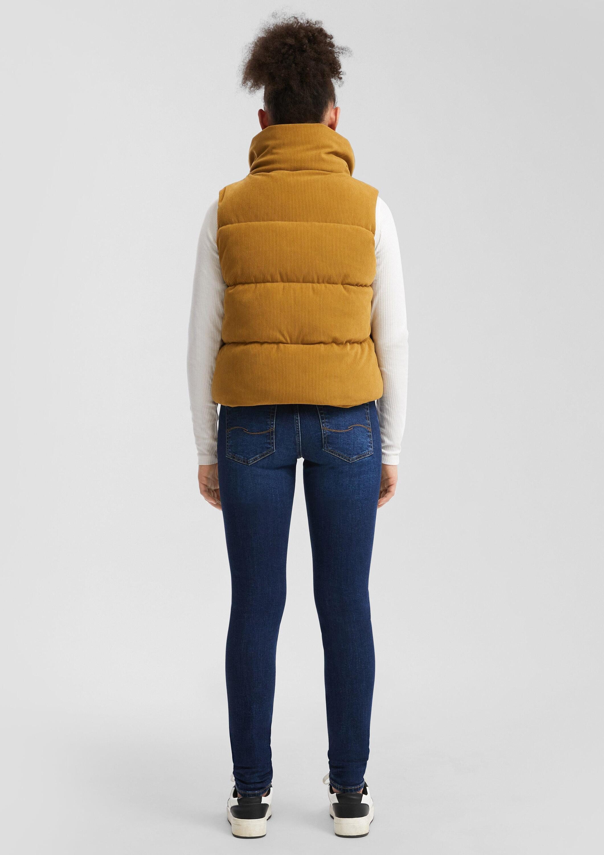 QS Outdoorjacke Outdoor-Weste Outdoor-Weste aus Cord