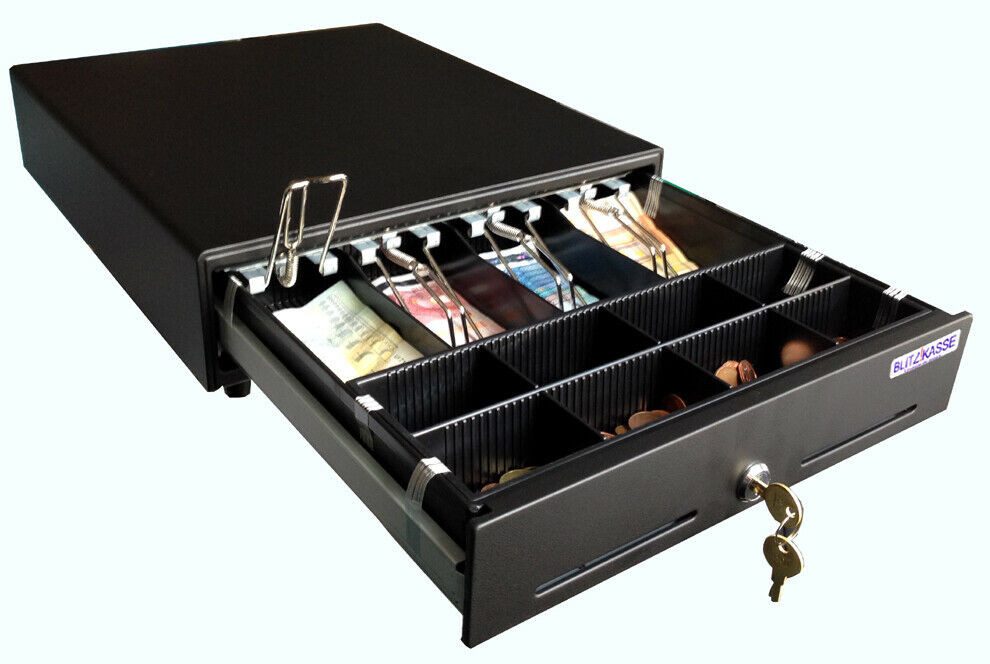 BlitzKasse Geldkassette Kassenlade iQCash350 RJ-11 35x40x10cm Geldschublade Geldlade