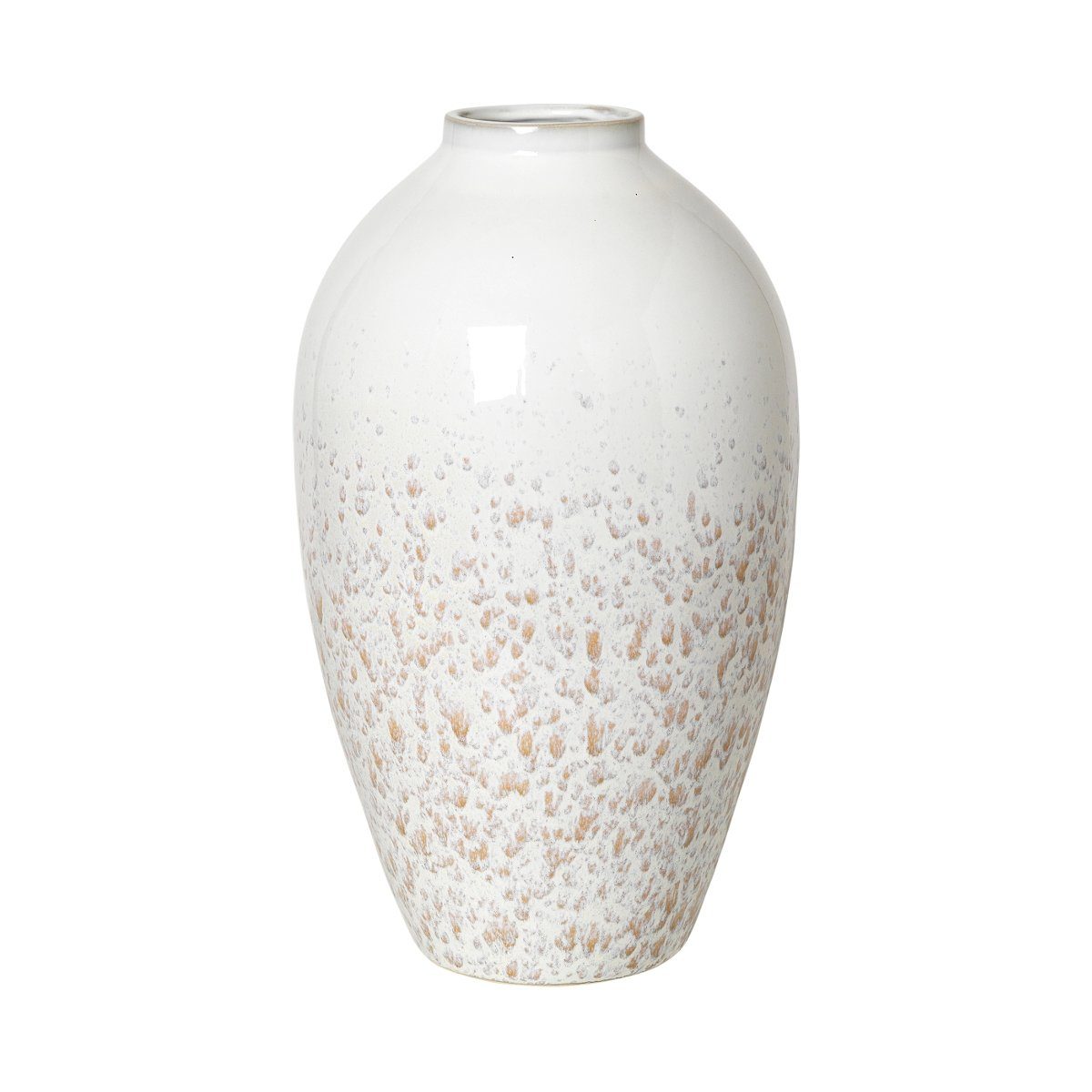 Broste Copenhagen Dekovase Ingrid Vase L Keramik Rainy Day / Indian Tan 40 cm (Vasen), Ingrid Vase L