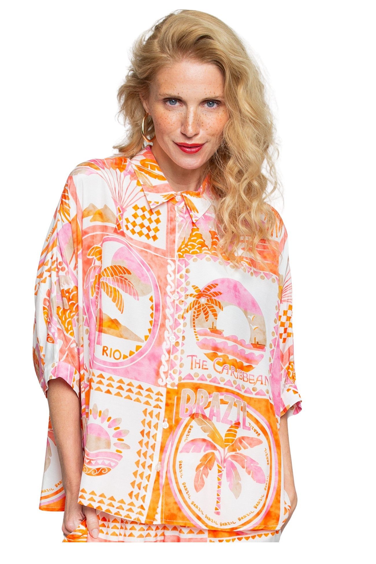 Emily Van Den Bergh Schlupfbluse Damenbluse 8933-844