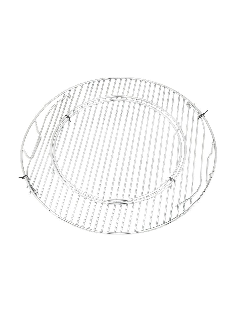 Primaster Grillrosteinsatz Primaster modularer Grillrost verchromt Ø 44 cm, Eisen