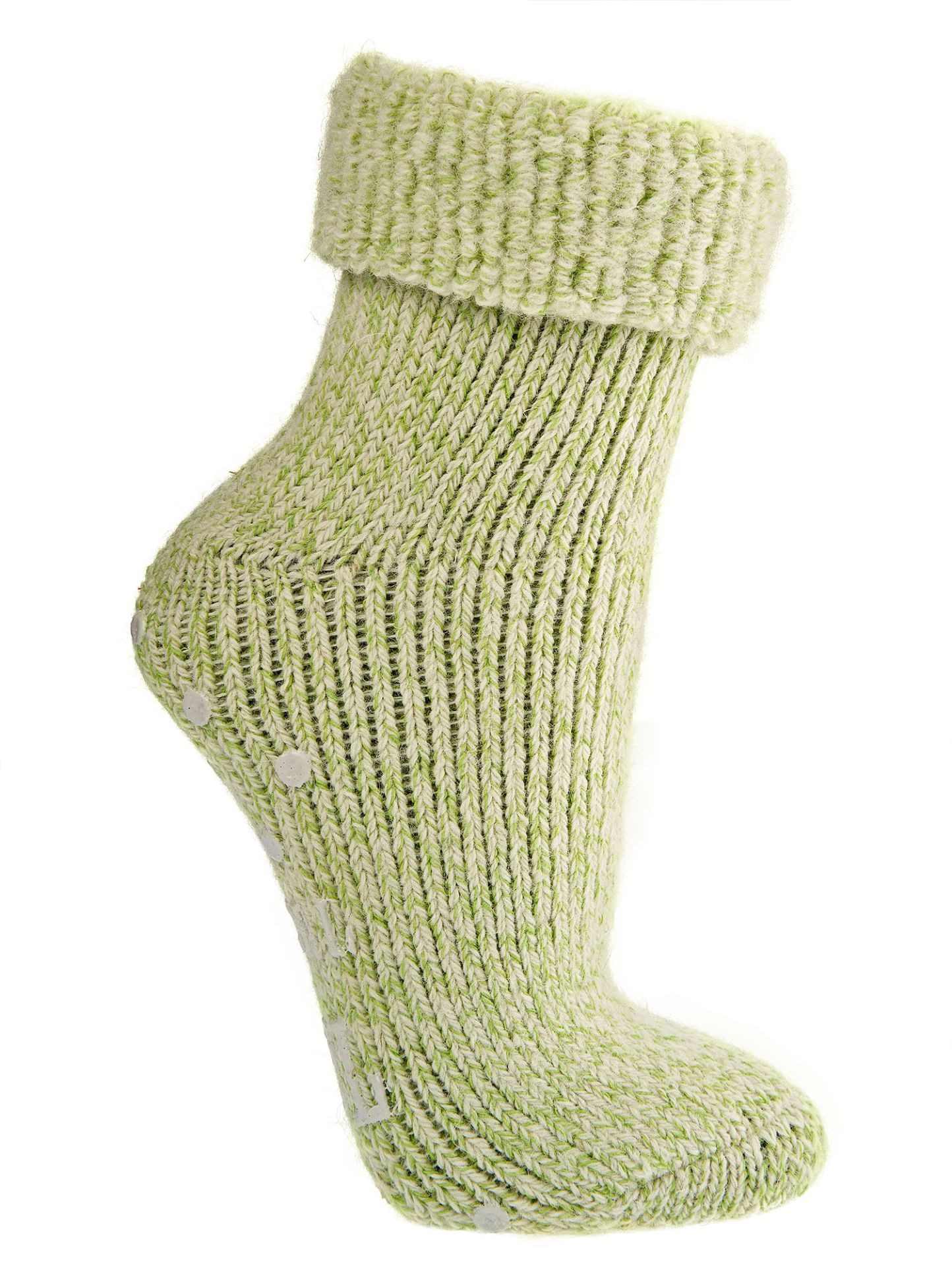 ABS-Socken bunte super flauschige Thermo ABS Socken mit 62% Wolle Wollsocken